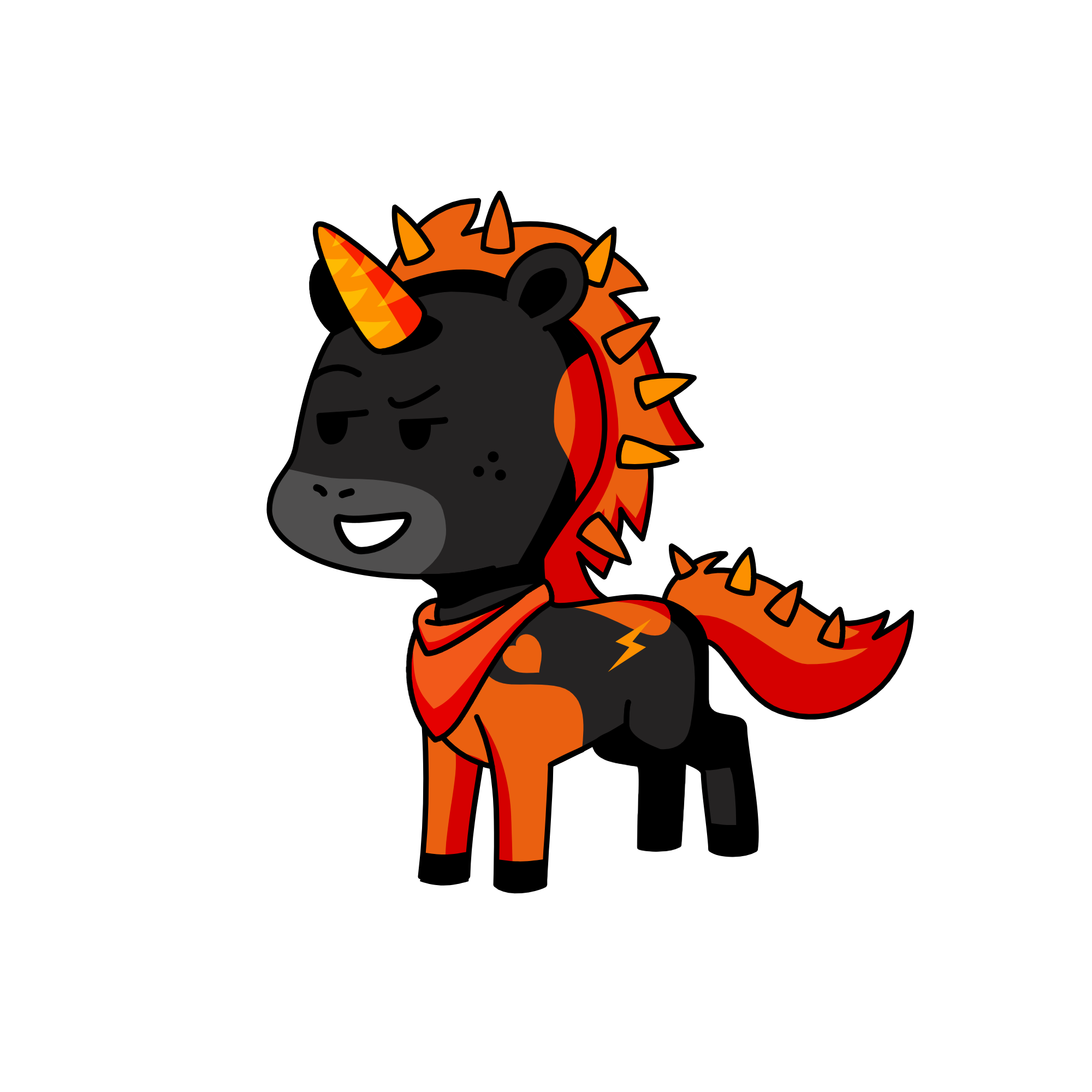 Flame, the unicorn