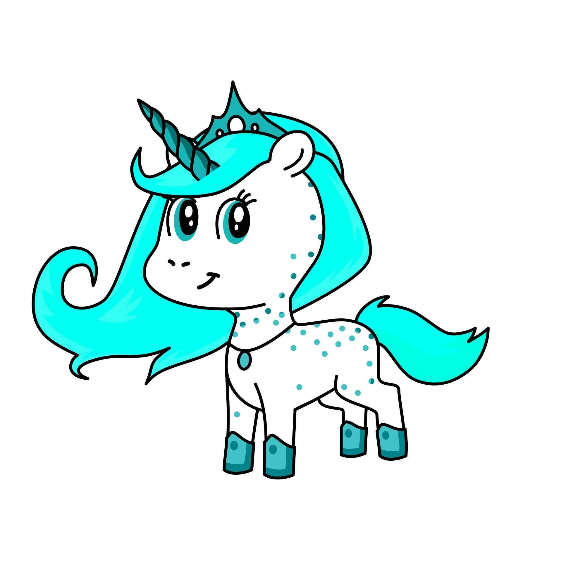 Queen Icy , the unicorn