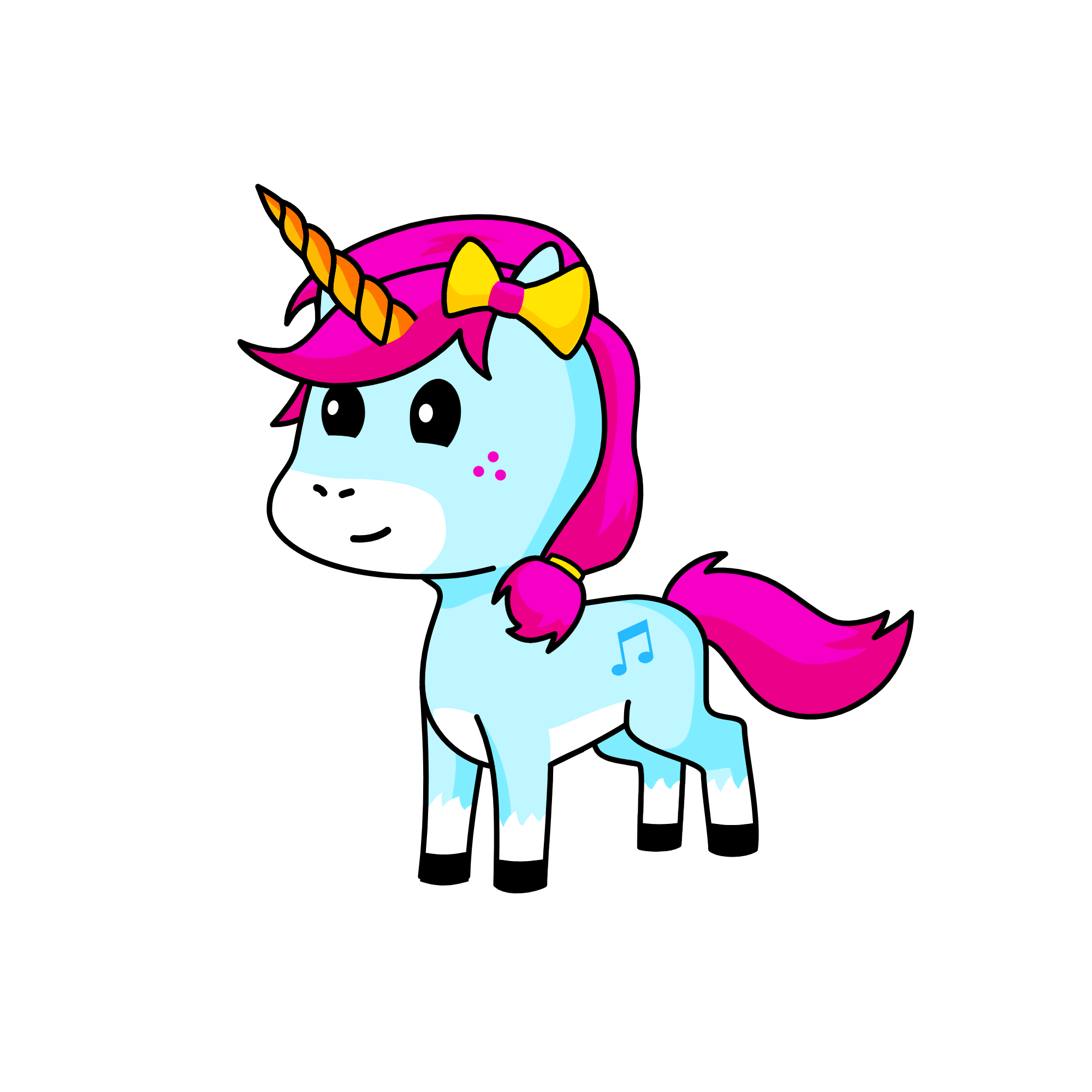 Kék, the unicorn