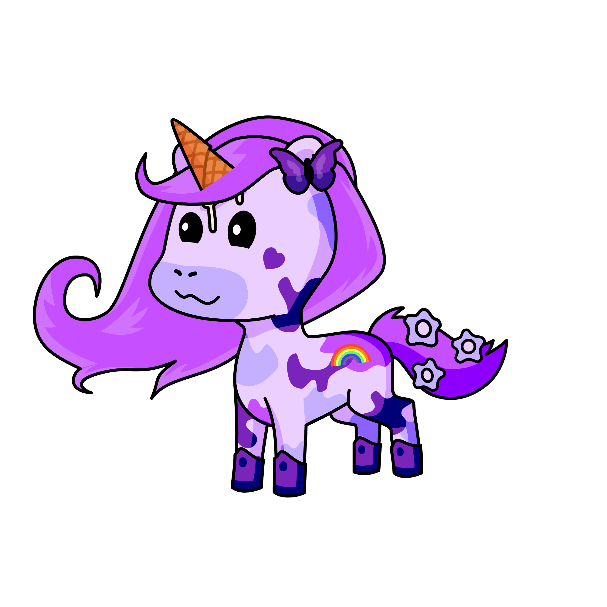 #PURPLE CONE!!!, the unicorn