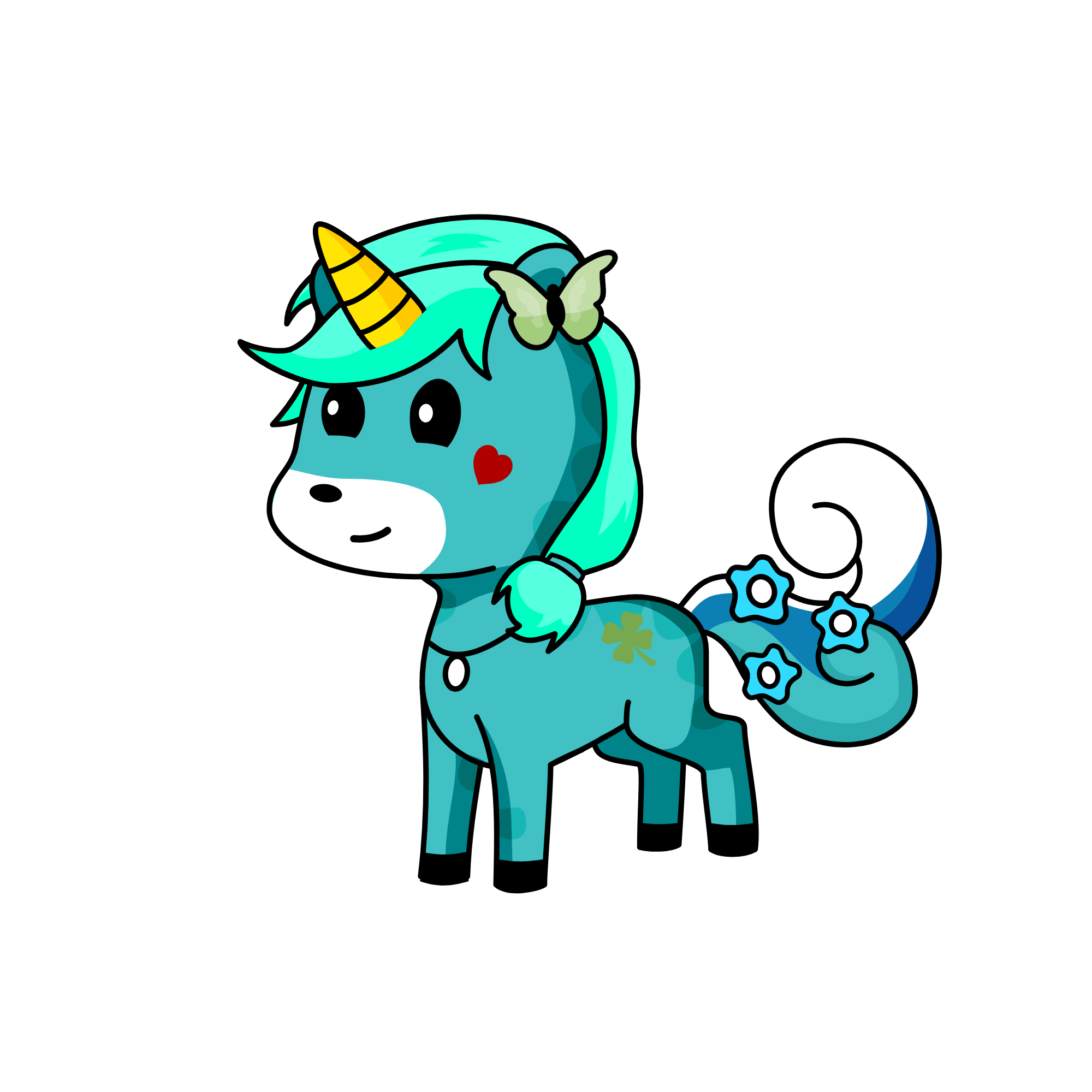 snowy, the unicorn