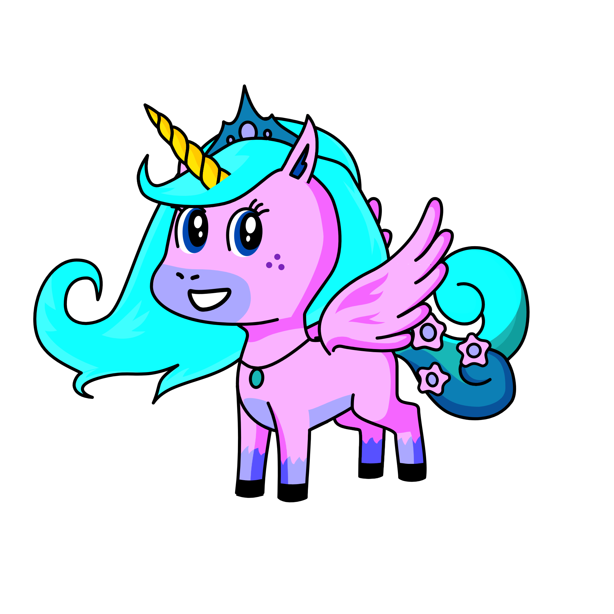Princess Rosewater, the unicorn