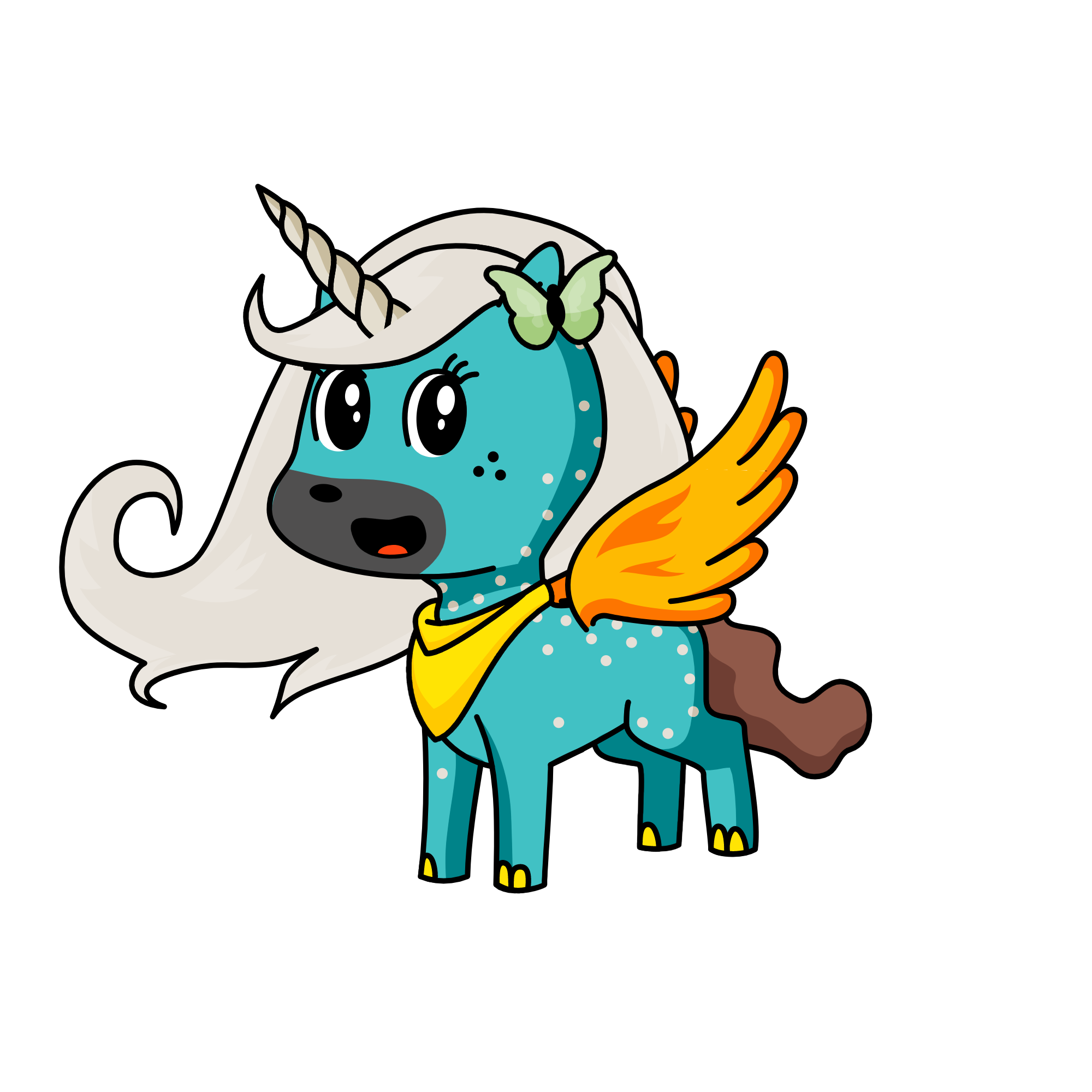 Hally, the unicorn