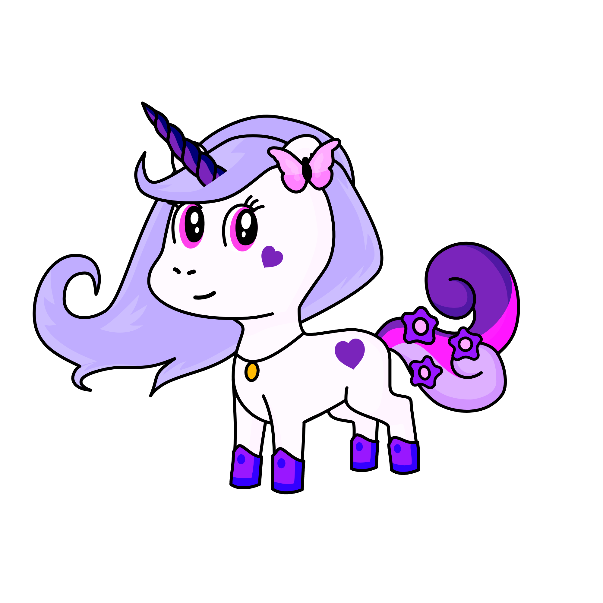 Miss Princess Pink, the unicorn