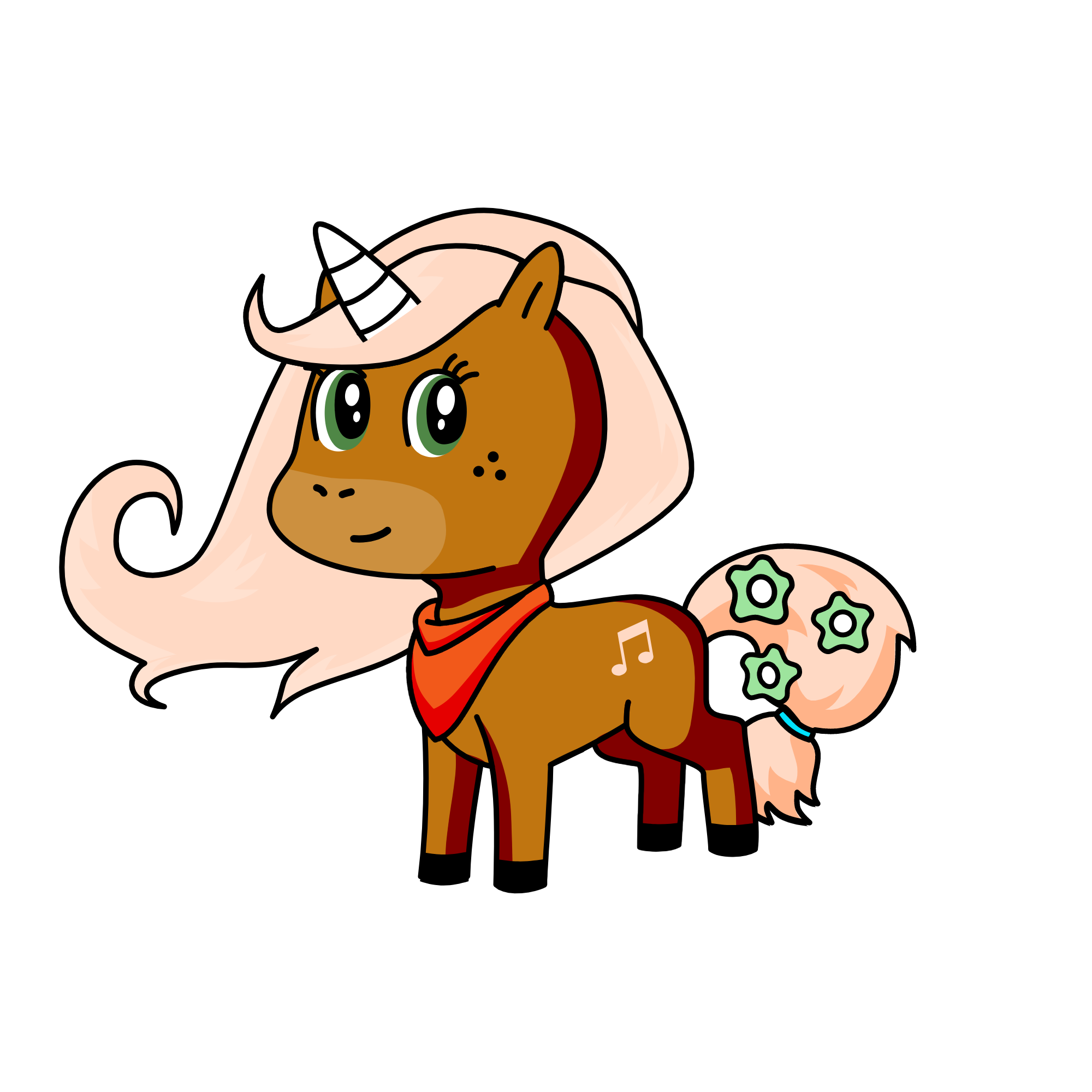 Brownie, the unicorn
