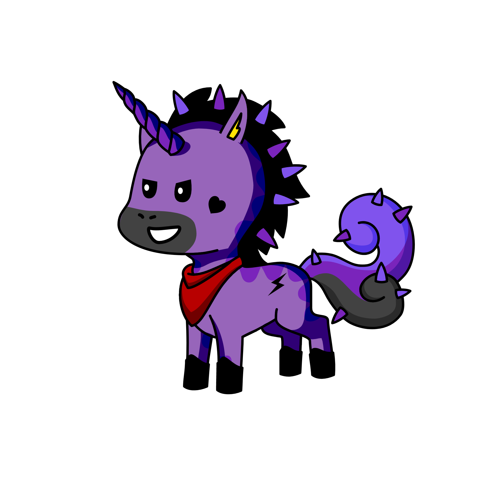 Purple Guy, the unicorn