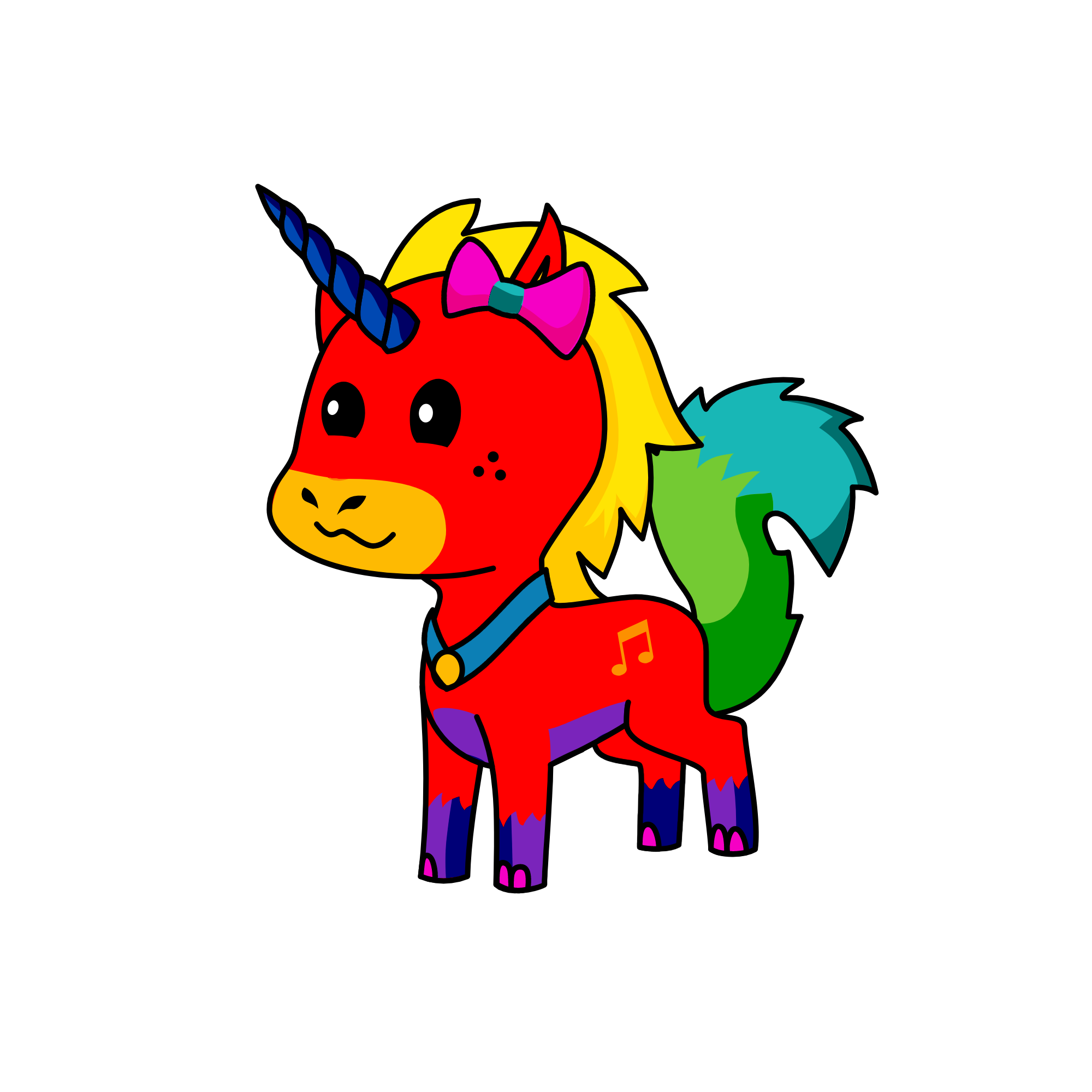 raenbow, the unicorn
