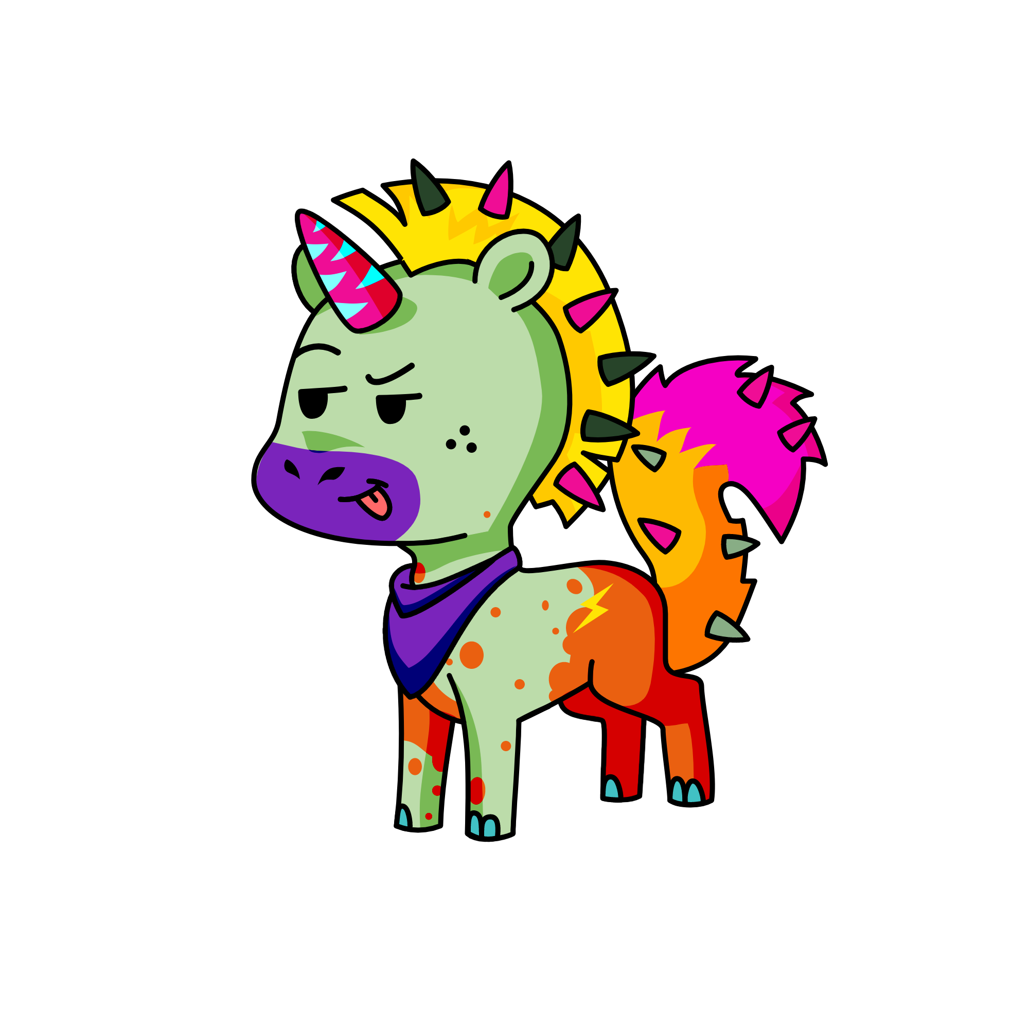 Mr. Awesome Pants, the unicorn