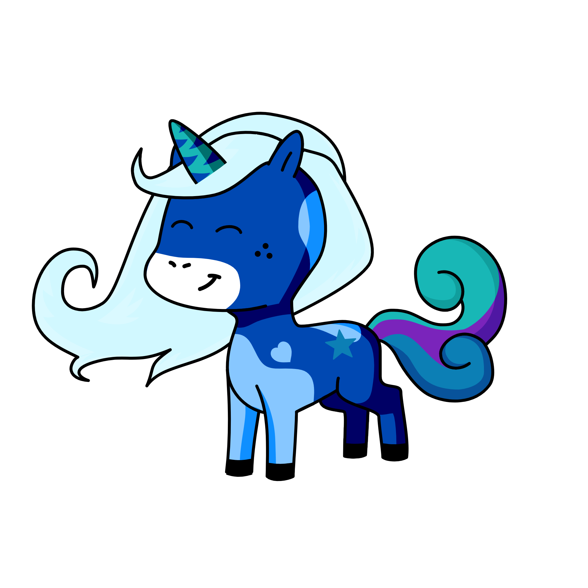 Snowy ice, the unicorn