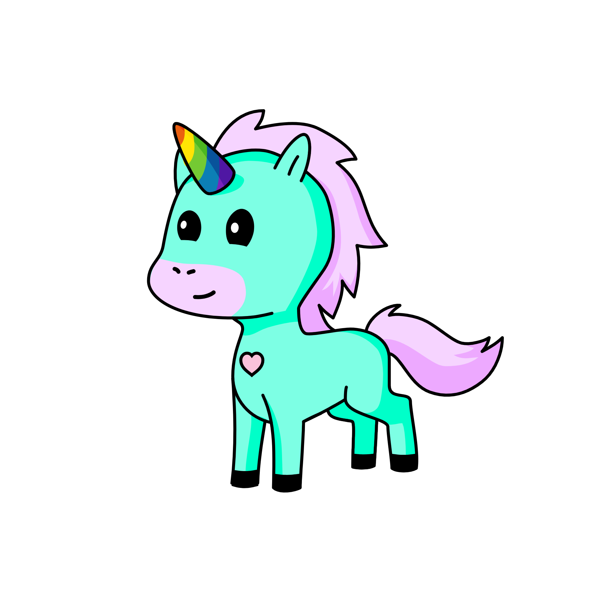 Pink Peppermint, the unicorn