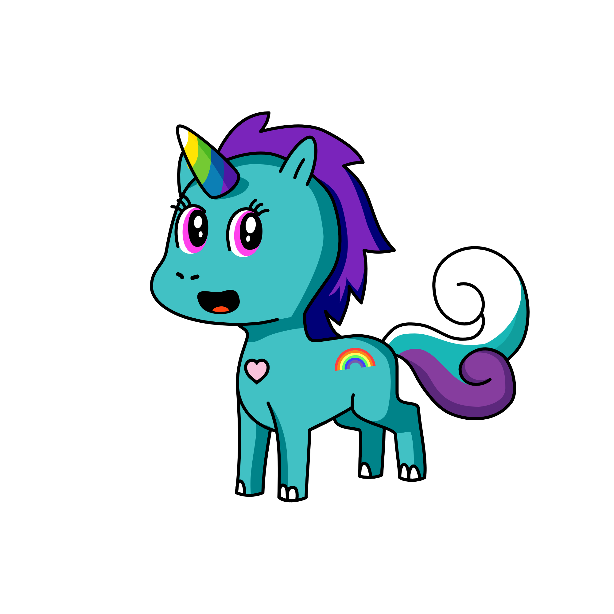 rainbow, the unicorn