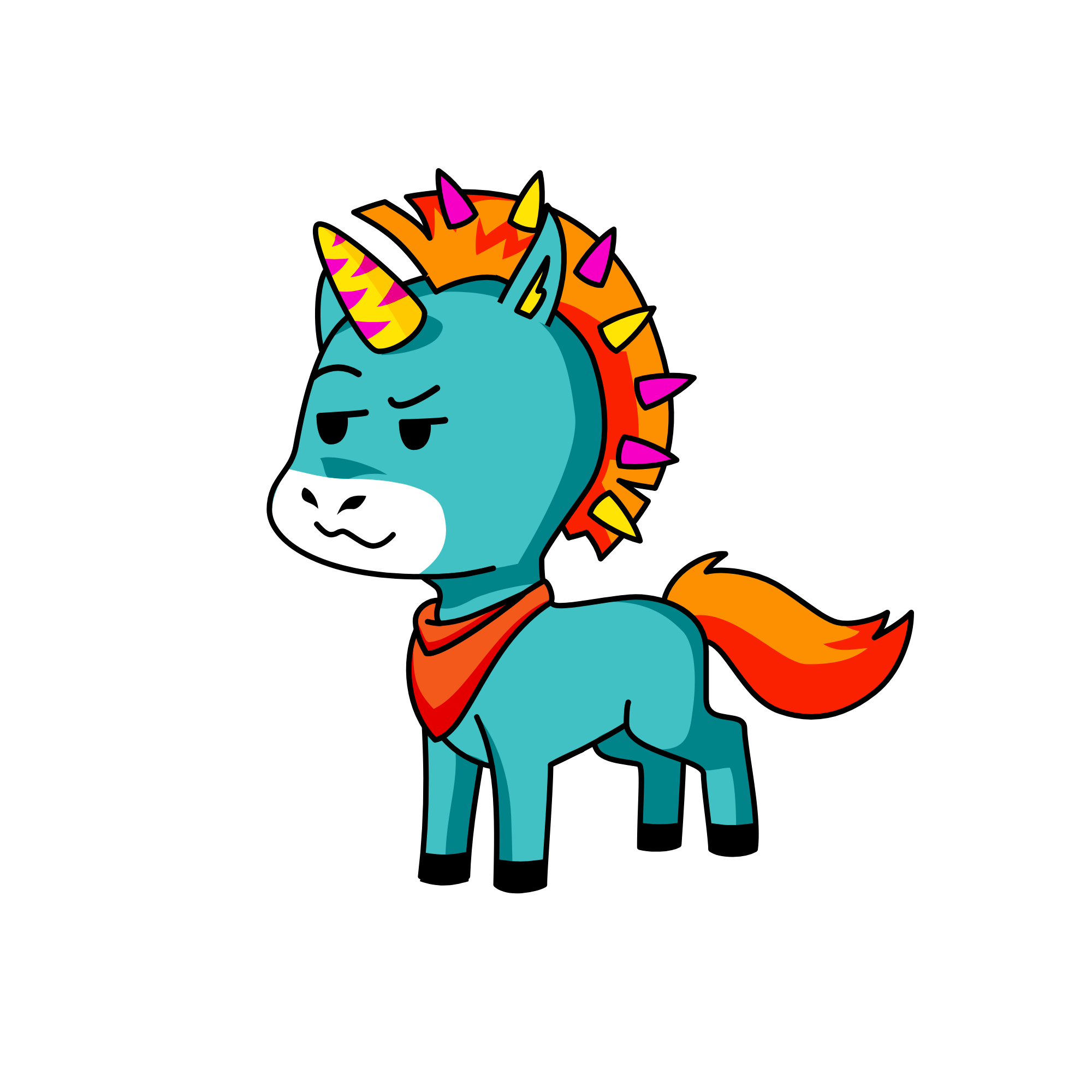 Coolicorn, the unicorn