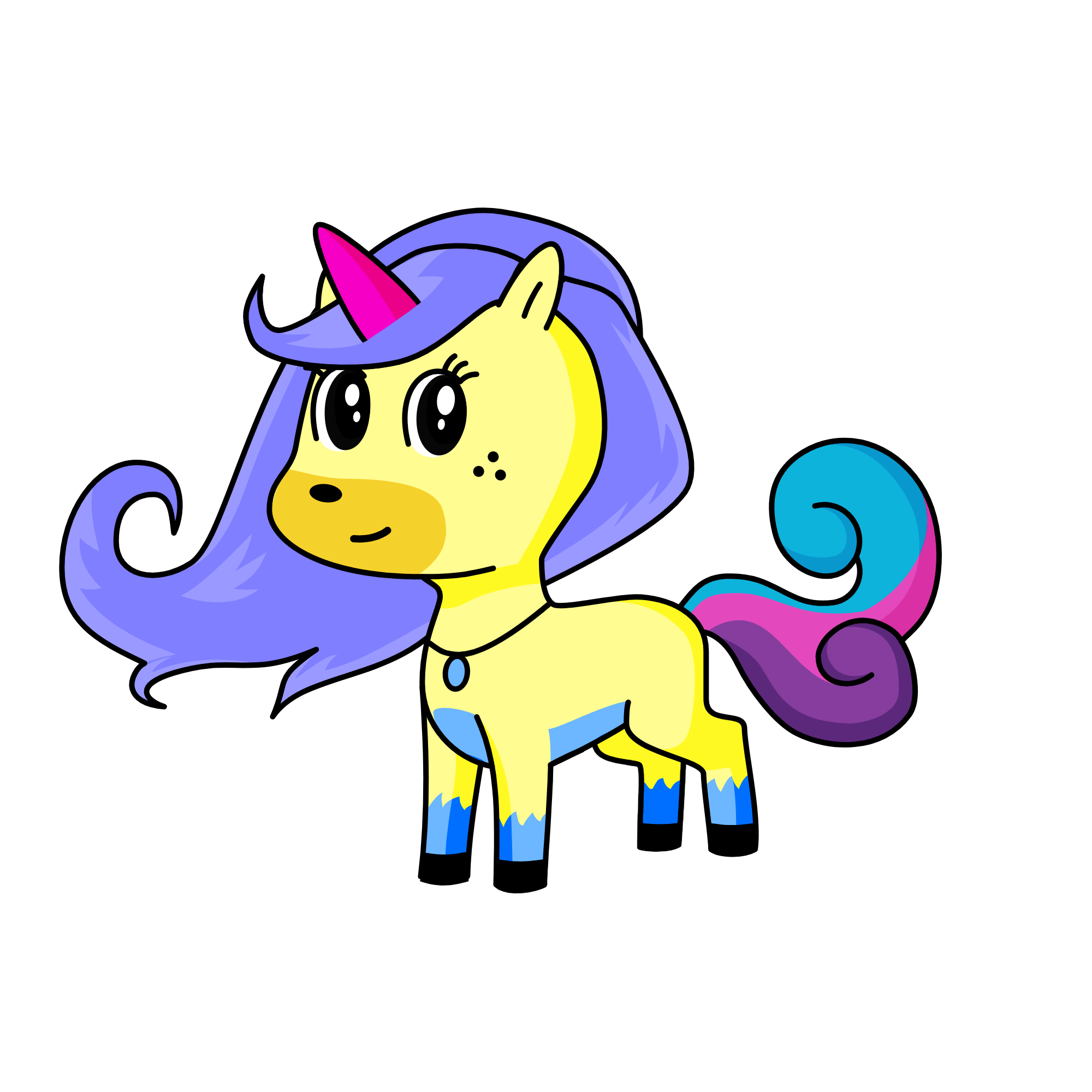 the grand flower, the unicorn