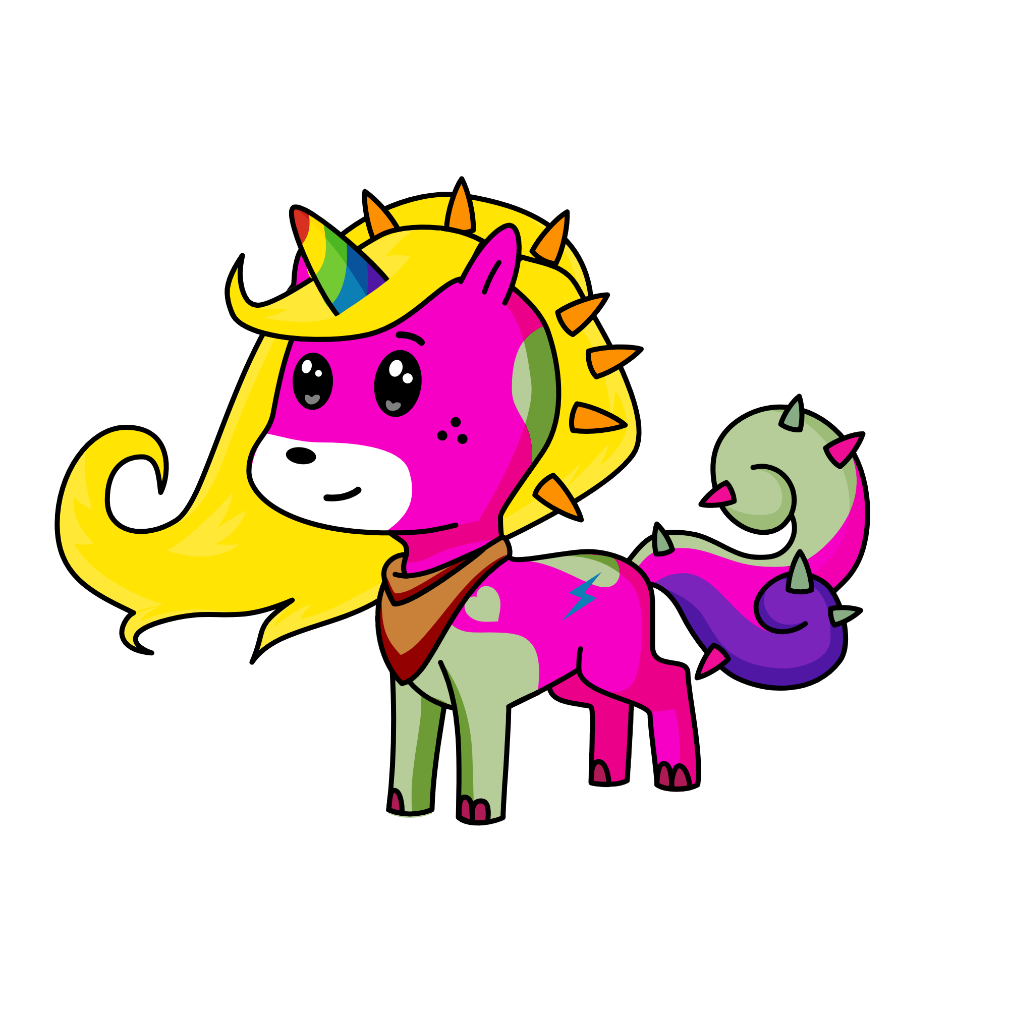 peach , the unicorn