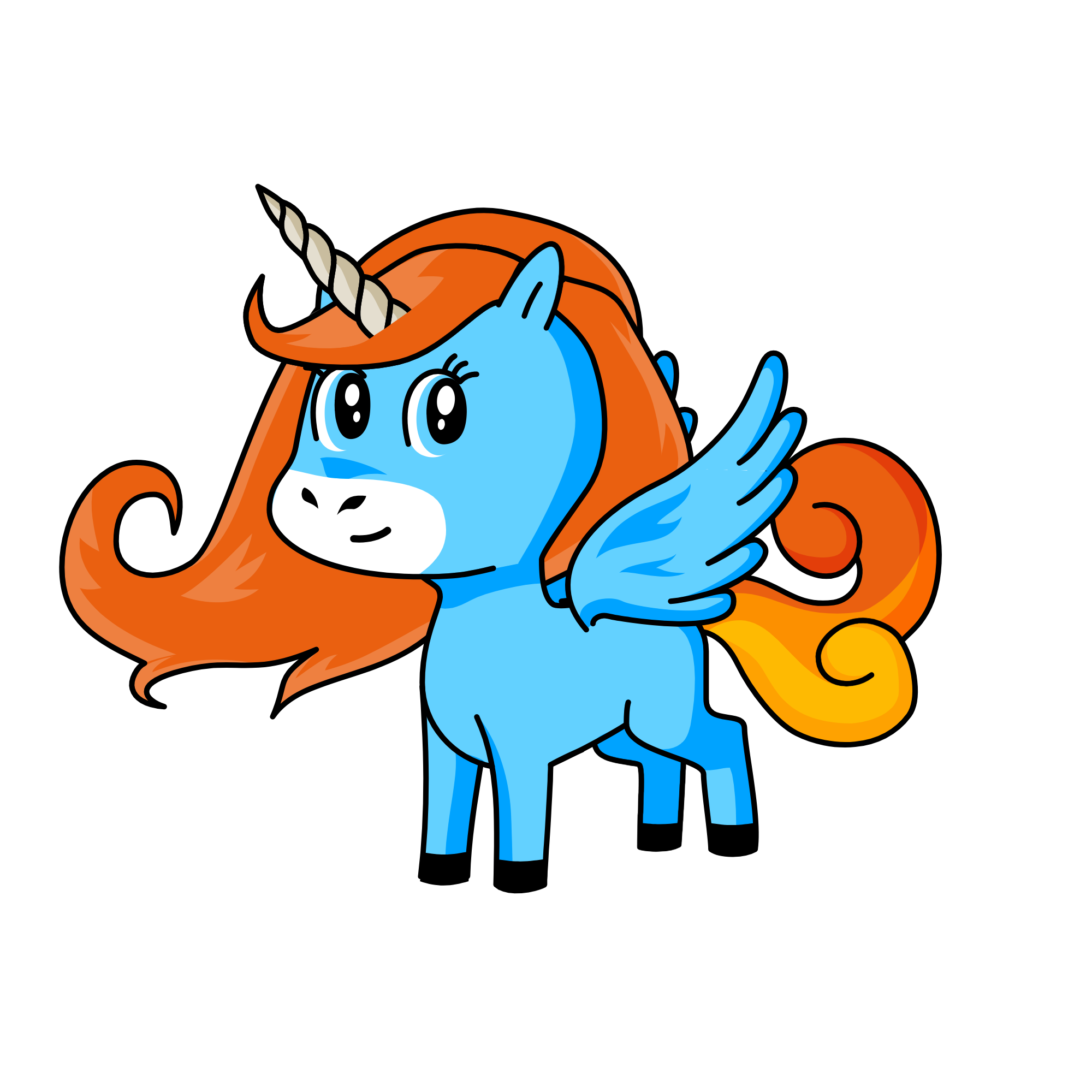 Rainbow Dash, the unicorn