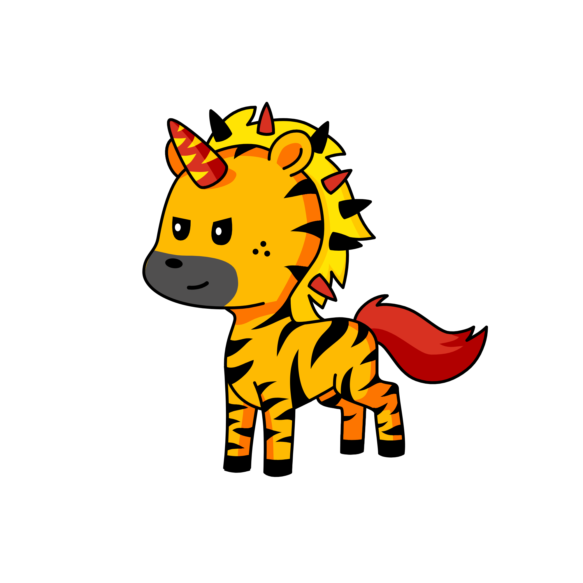 Golden knights, the unicorn