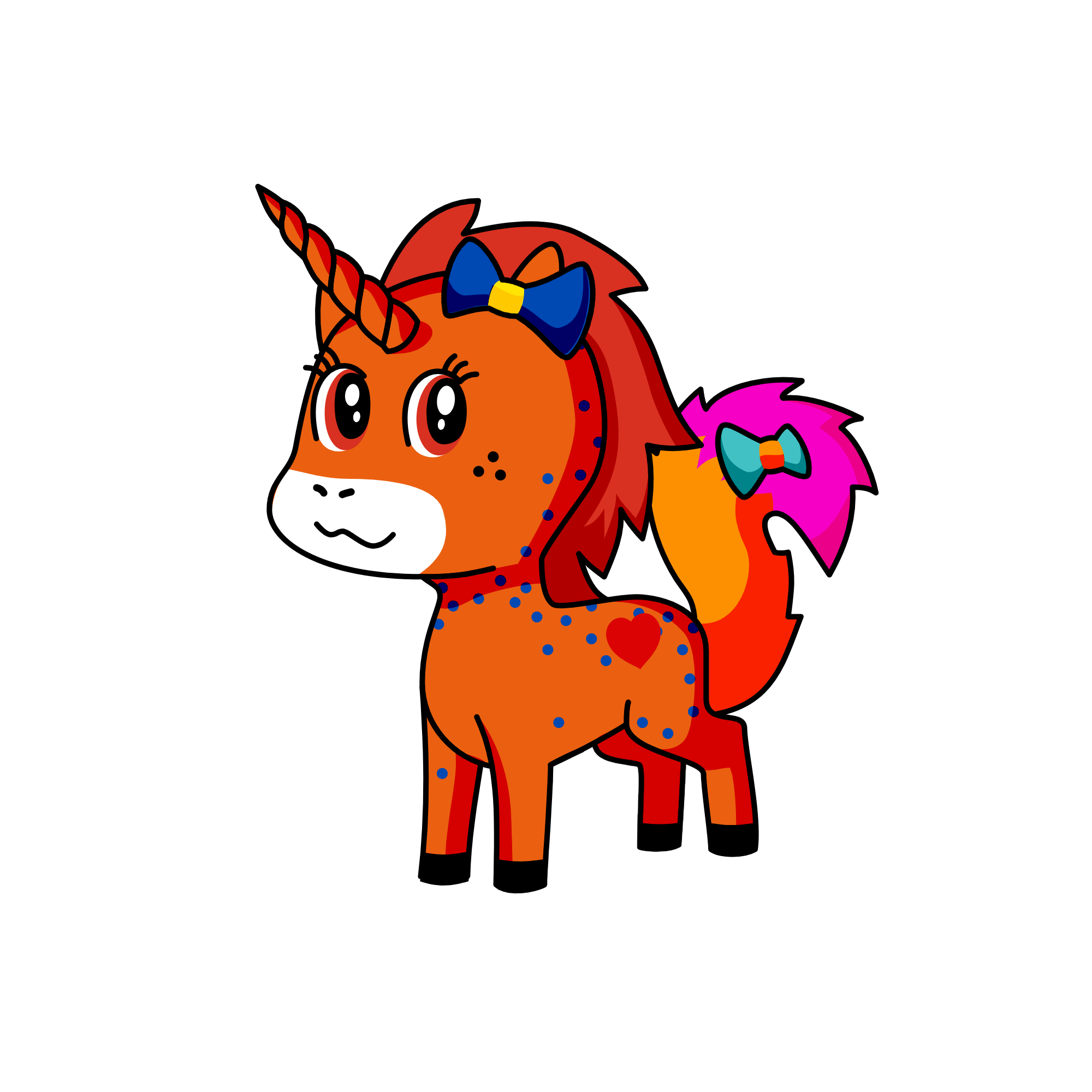 Cute, the unicorn