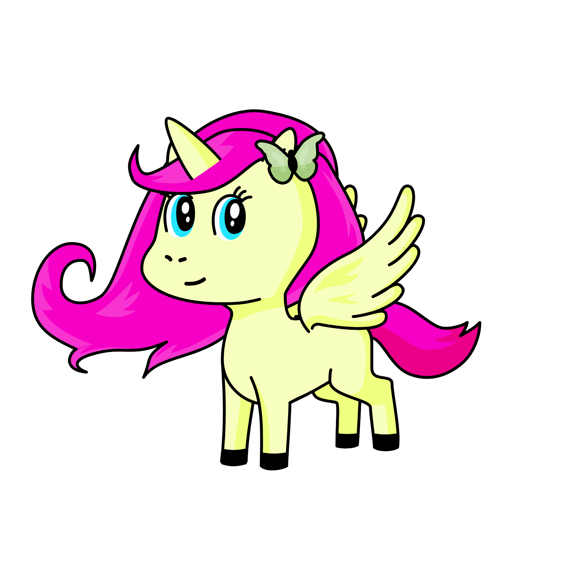 Fluttershy, the unicorn