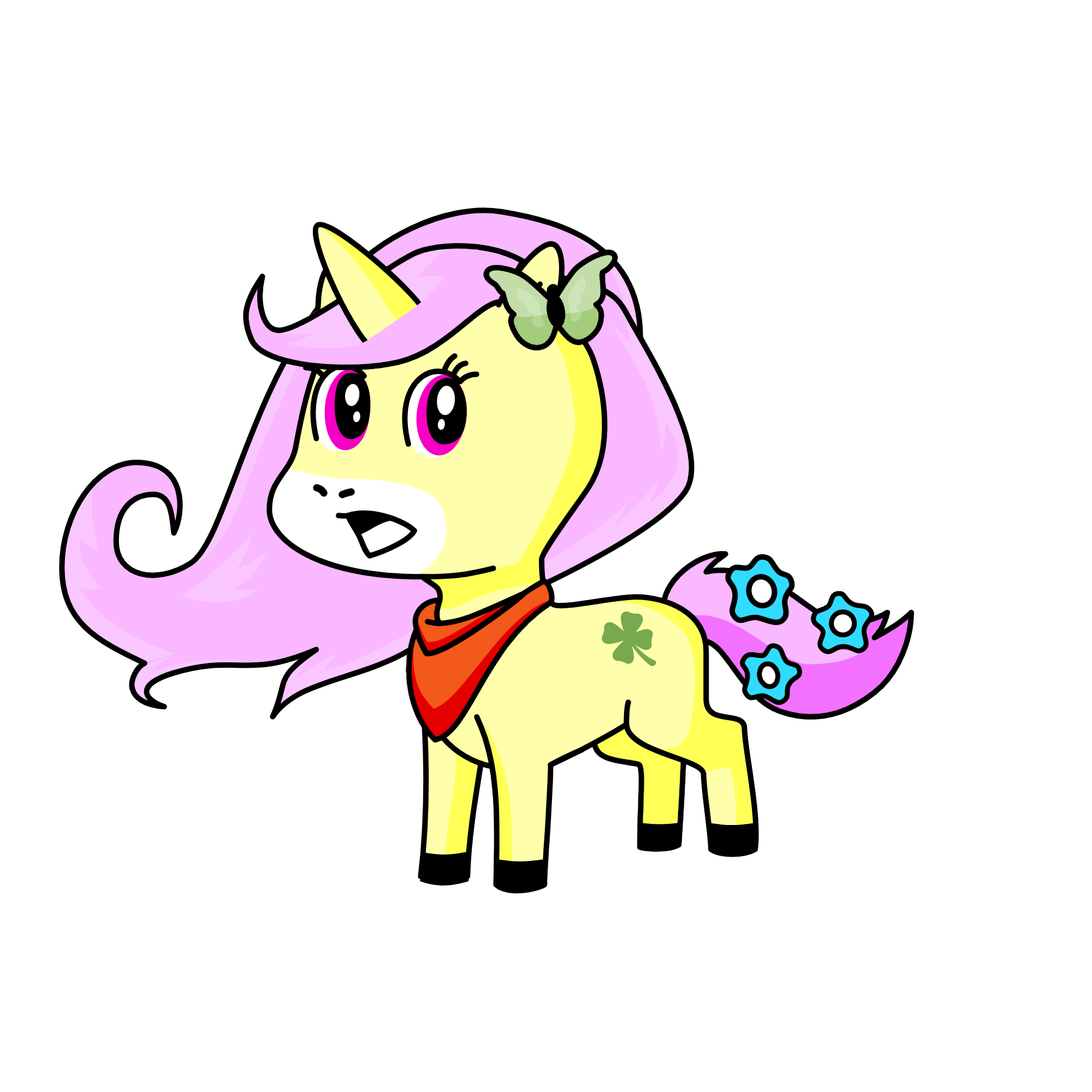 flurryshy, the unicorn