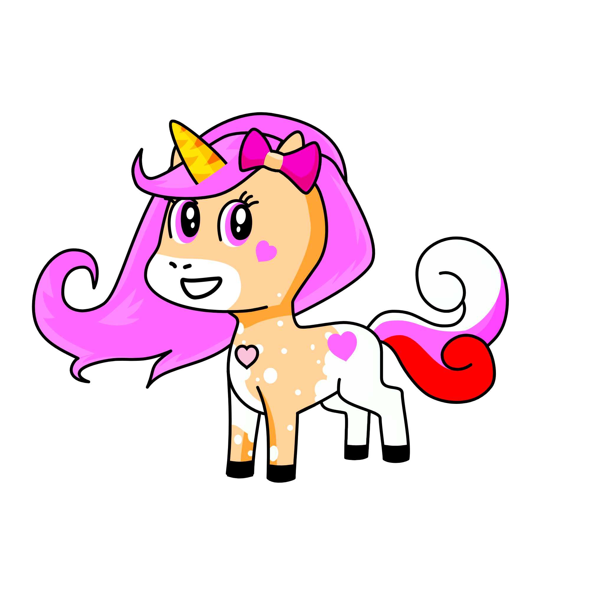 Feliz dia del amor y la amistad/Hapy love and friendship day!, the unicorn