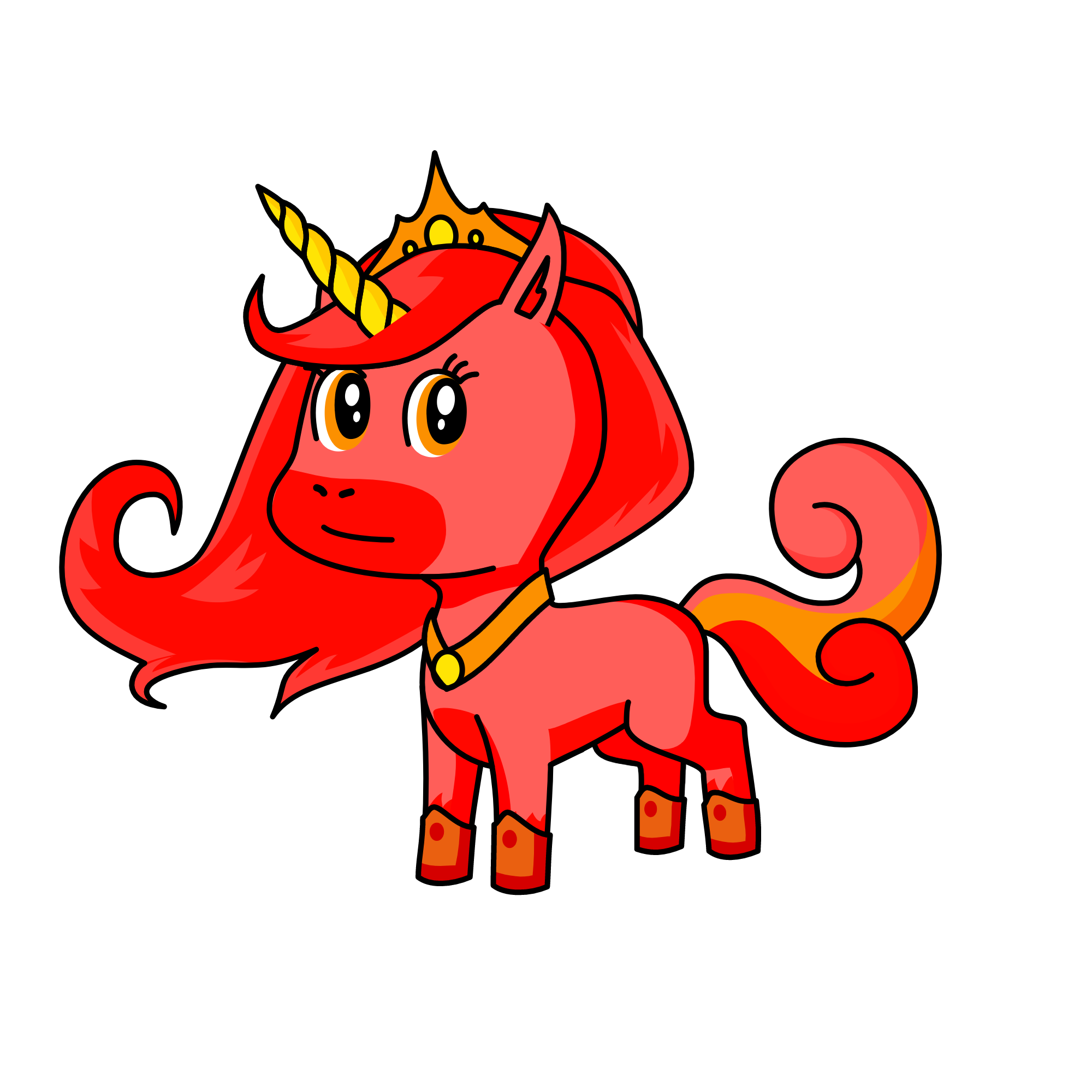 flame, the unicorn