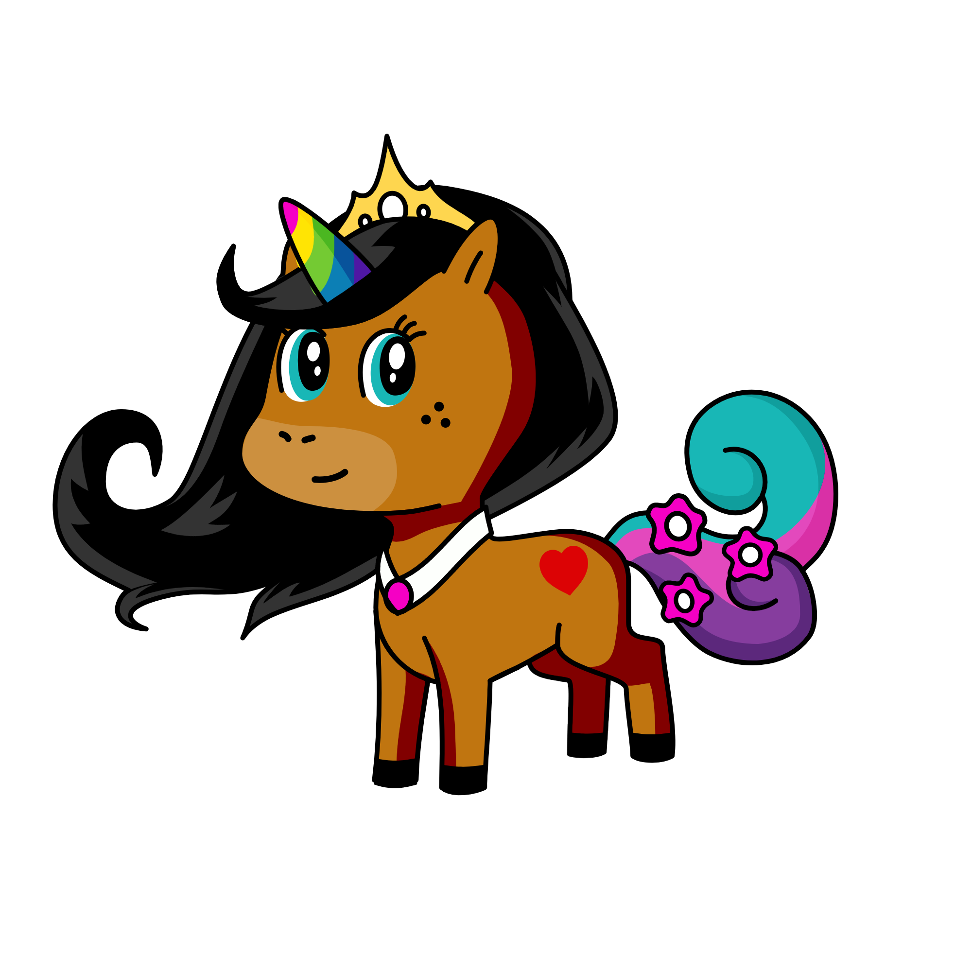 Mimi-Lucky the unicorns bestie, the unicorn
