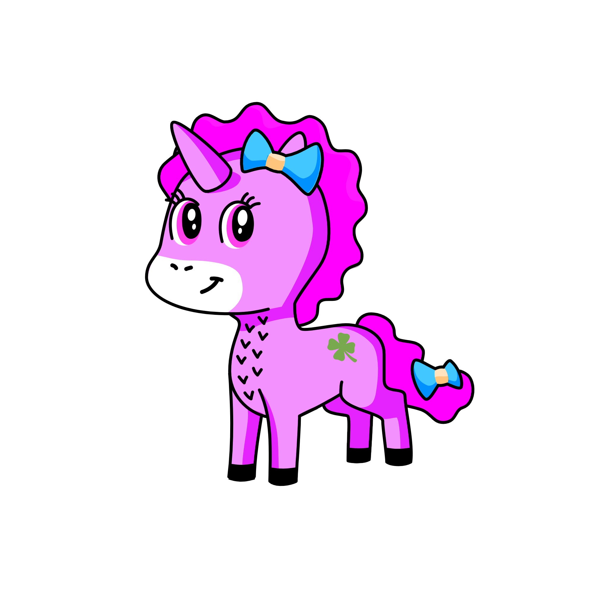 purple pie, the unicorn
