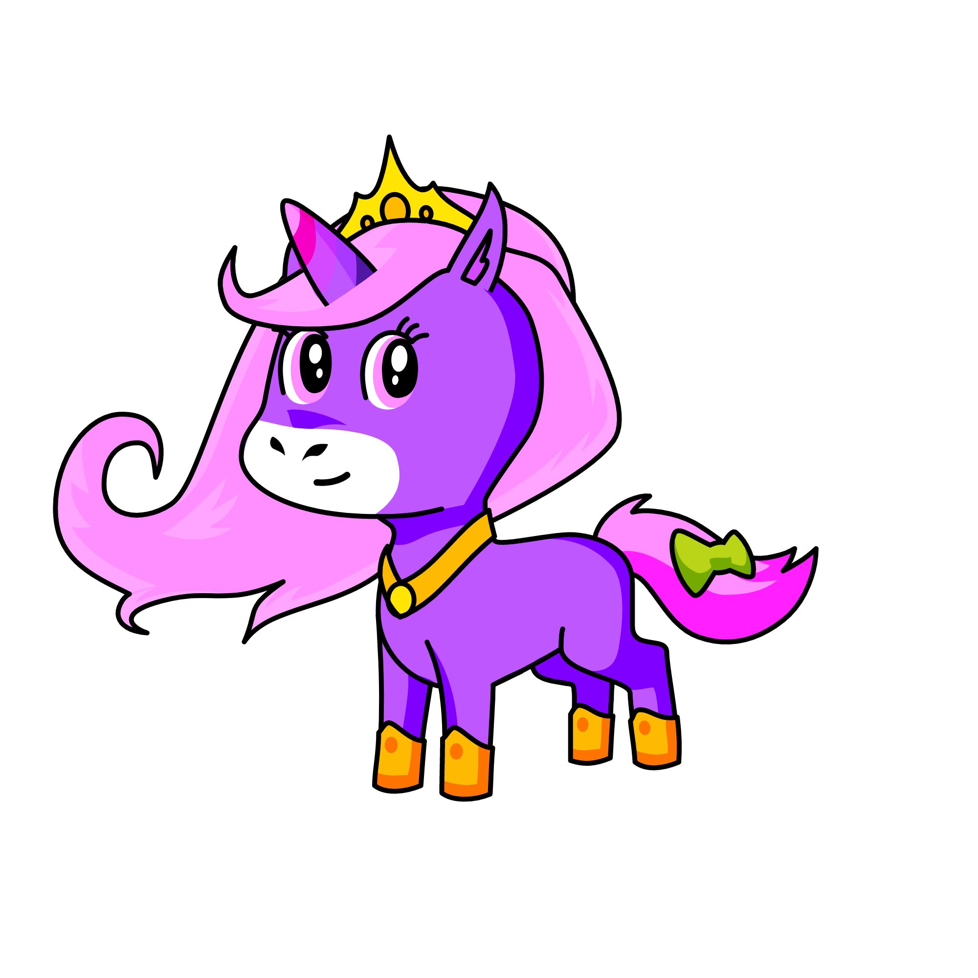 Queen Roselily, the unicorn