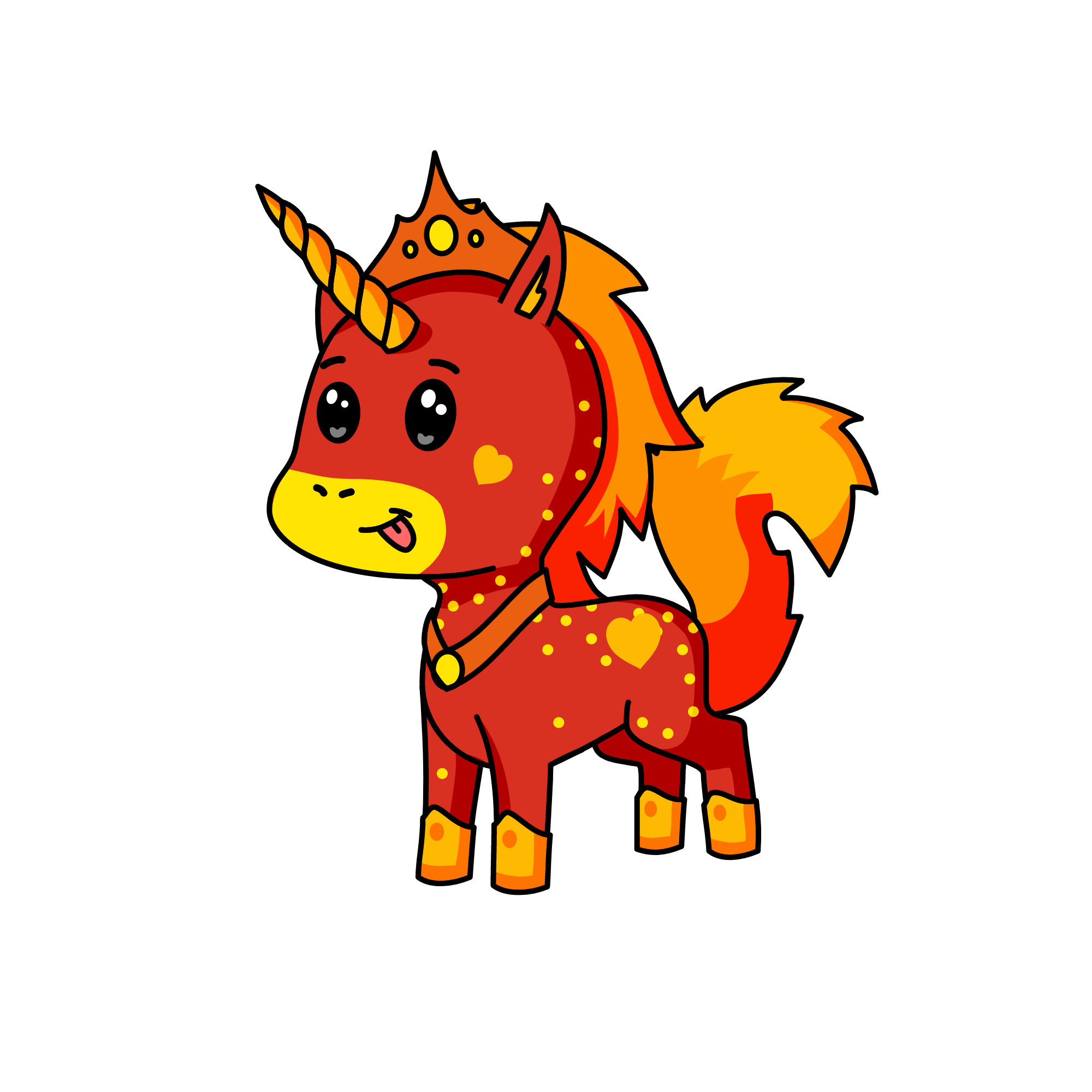 Flame, the unicorn