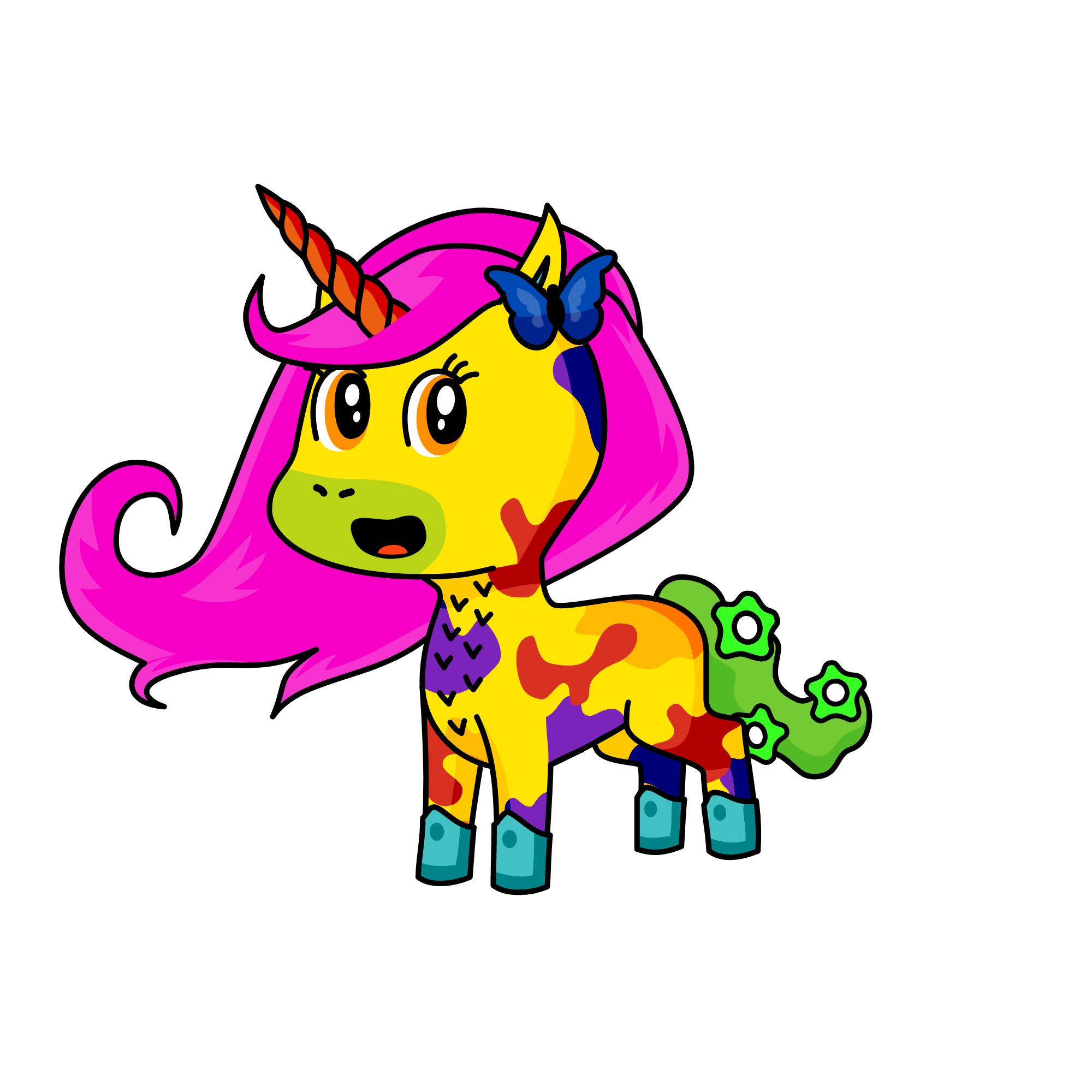 queen of colors, the unicorn