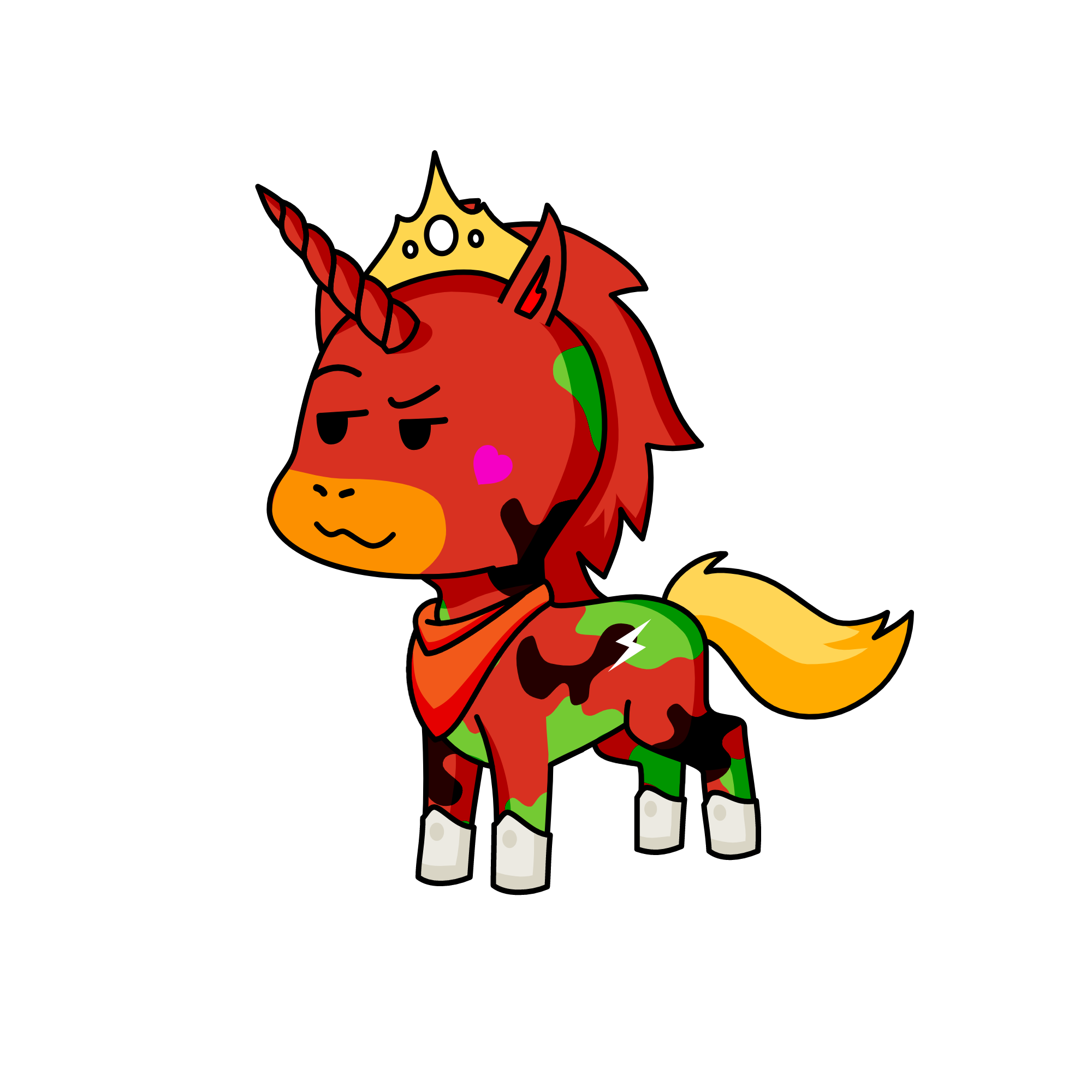 Red, the unicorn