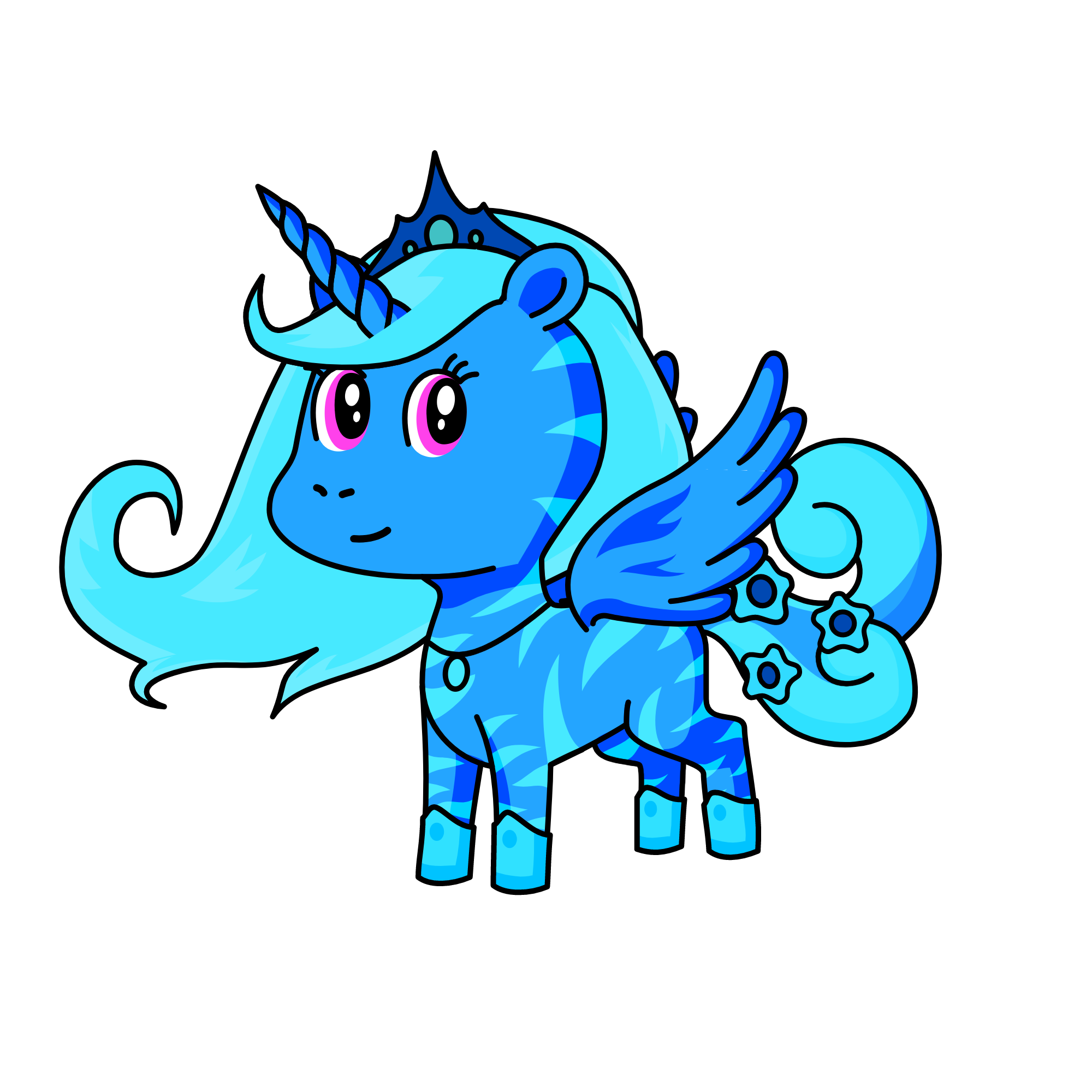 blue phony, the unicorn