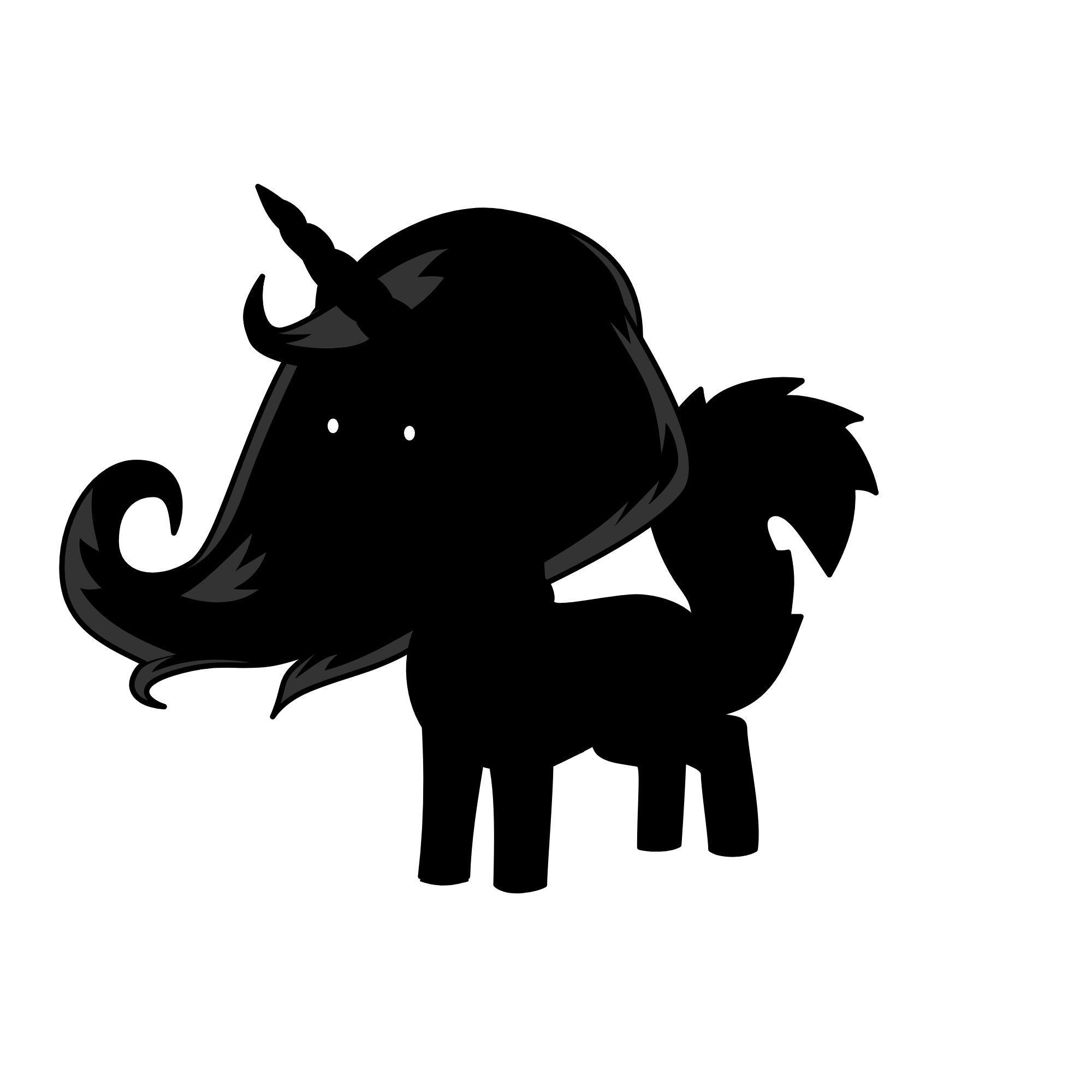 blacky, the unicorn