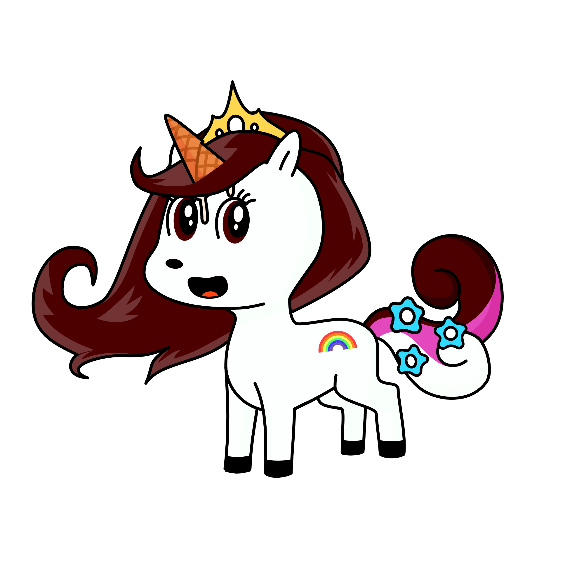 the queen of ice cream, the unicorn