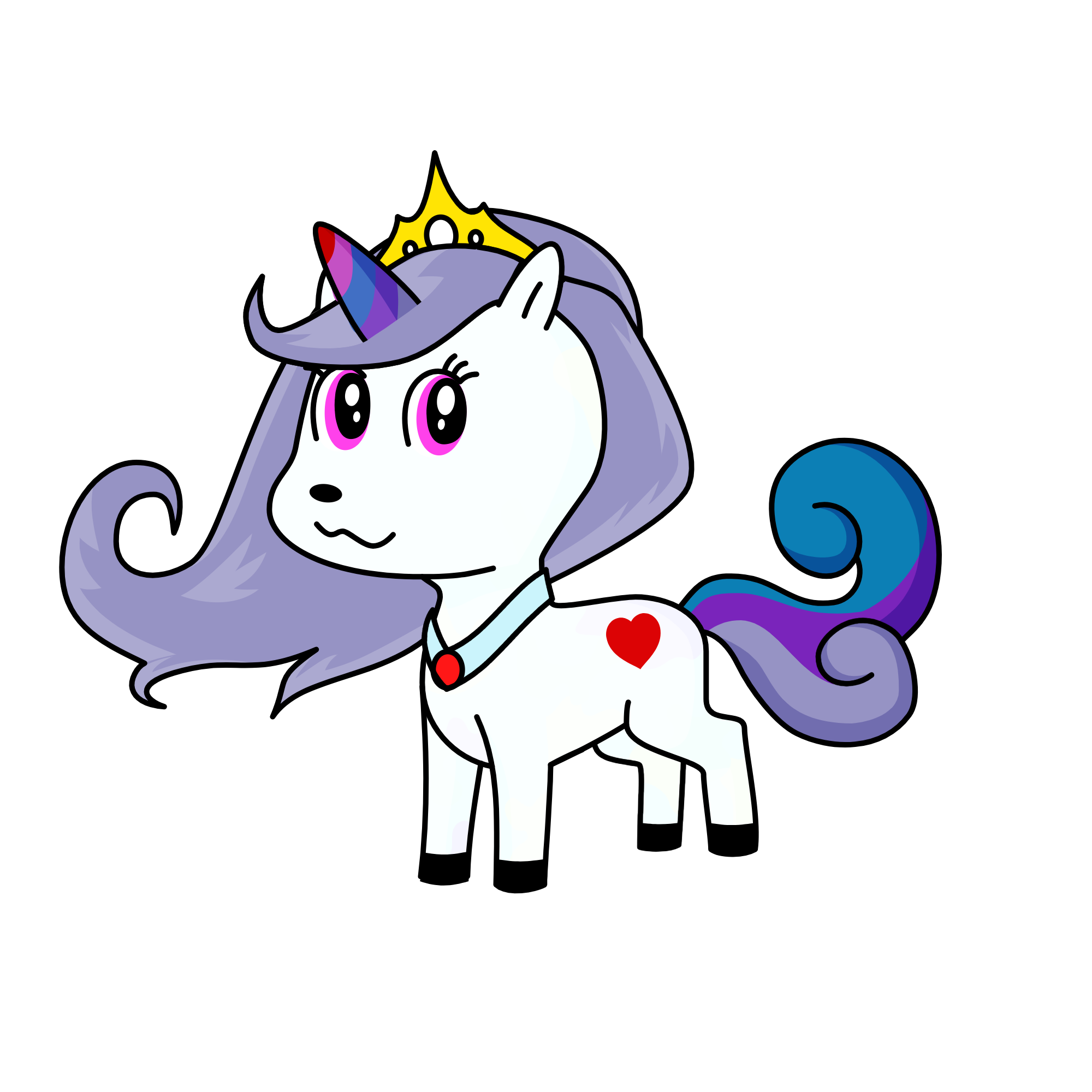 the ice queen, the unicorn