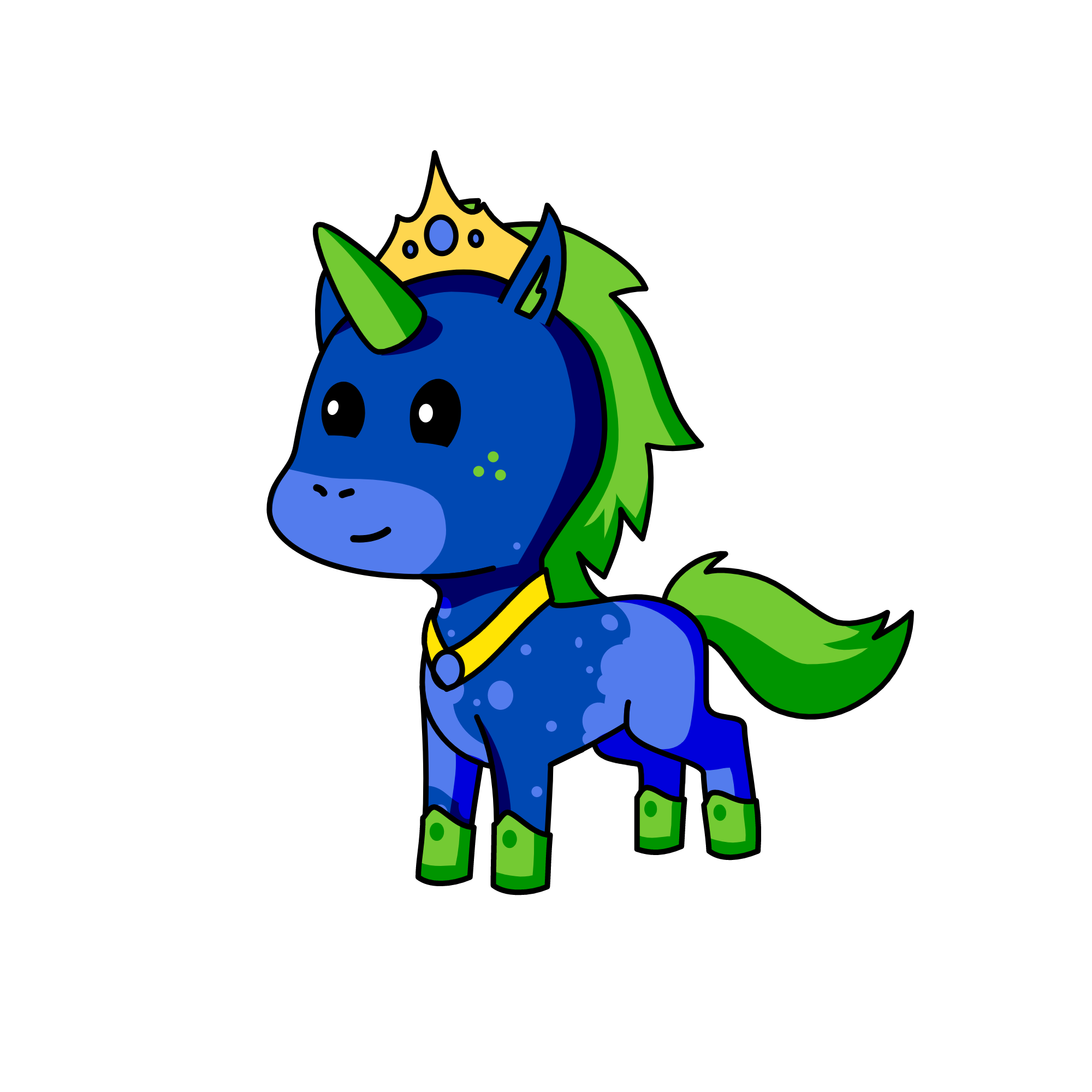 sea horse, the unicorn
