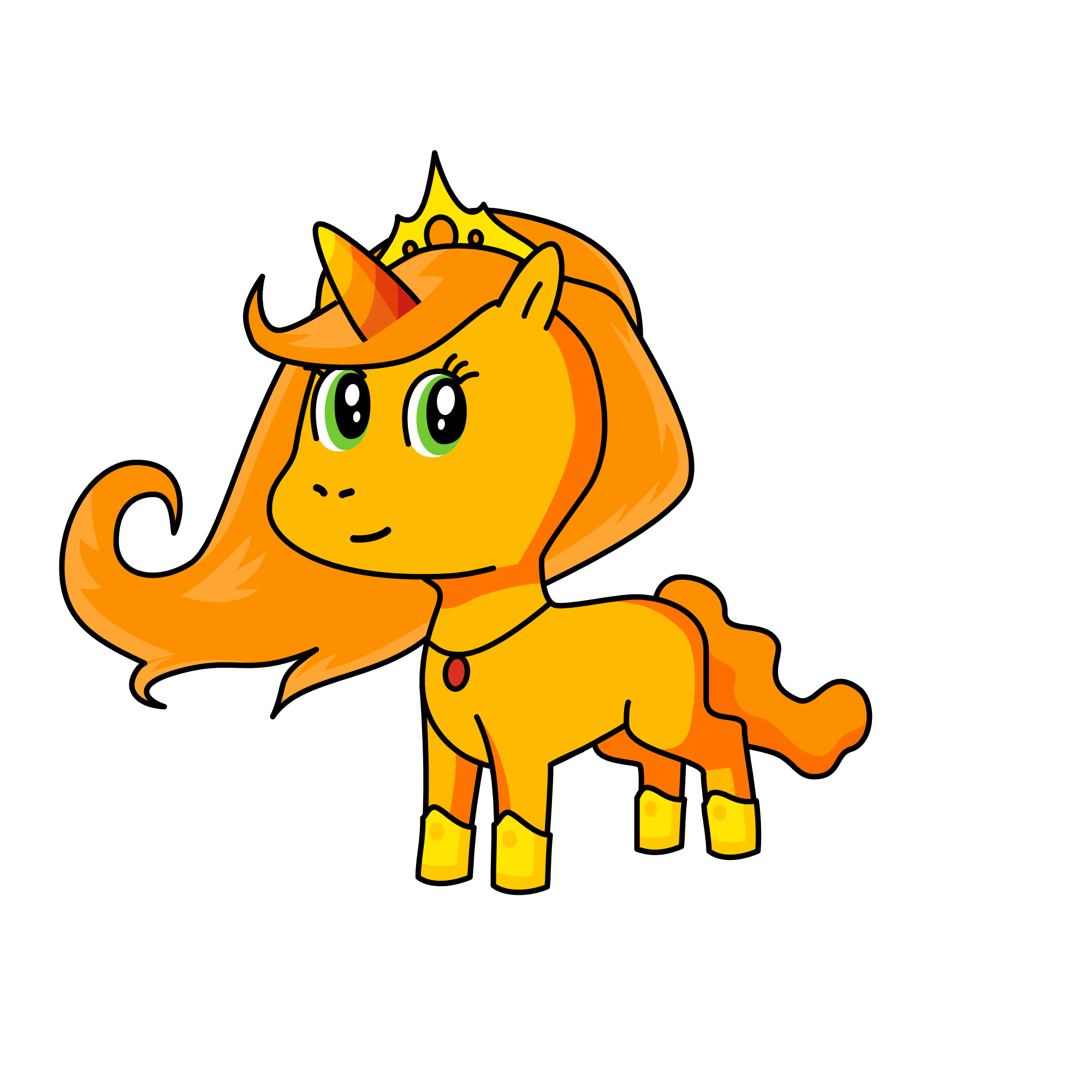 Sunset the autumn unicorn, the unicorn
