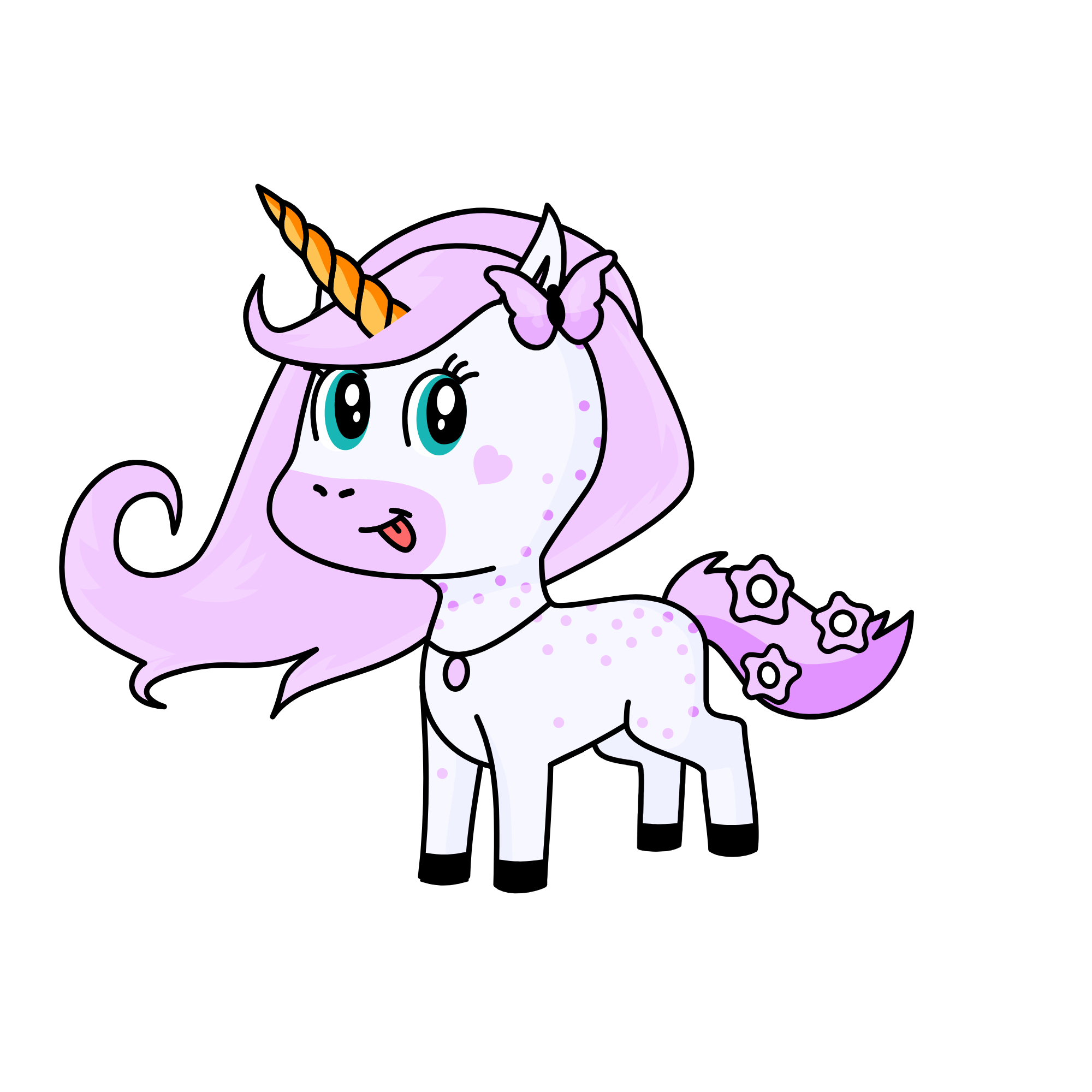 purple, the unicorn