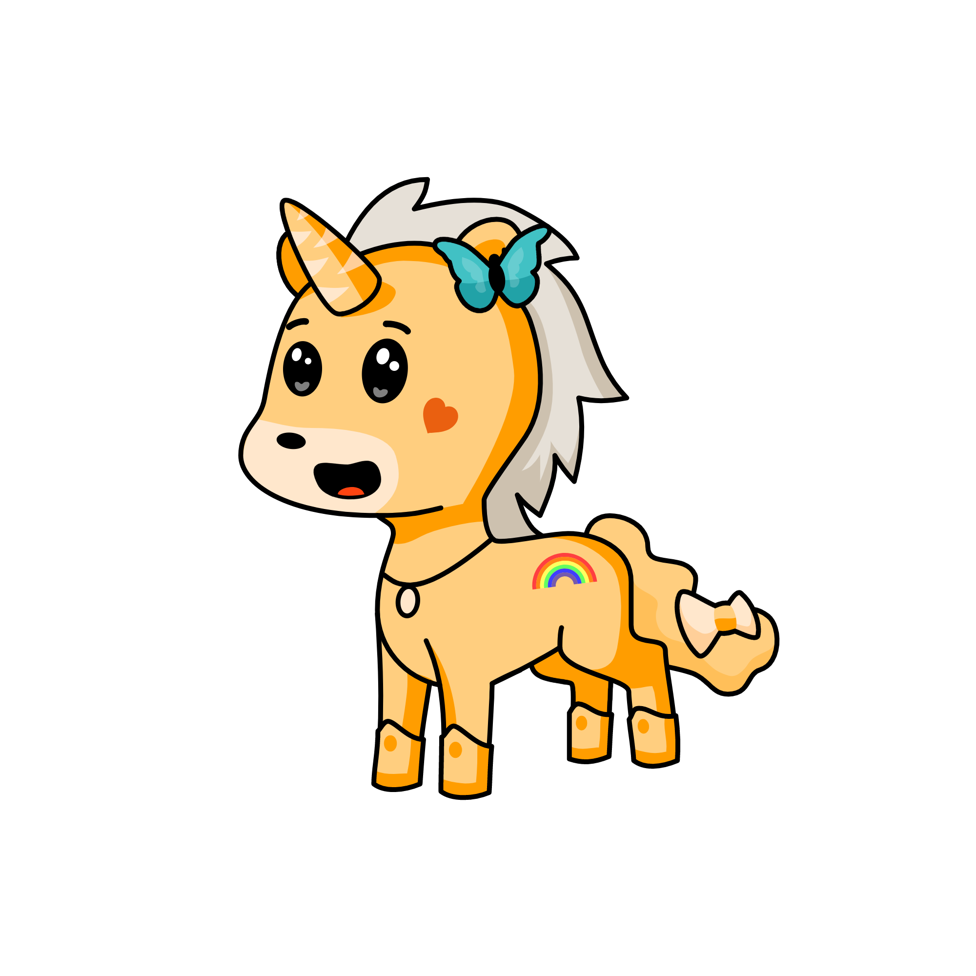 Orange!, the unicorn
