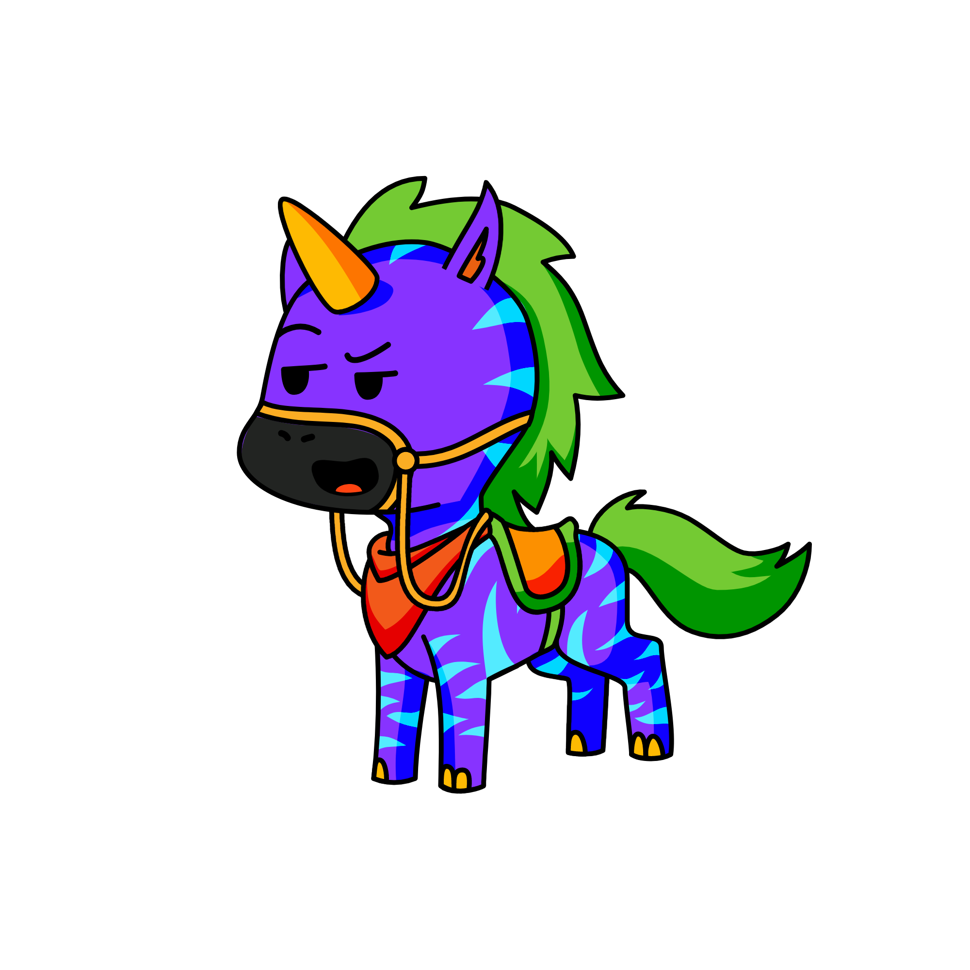 caret, the unicorn