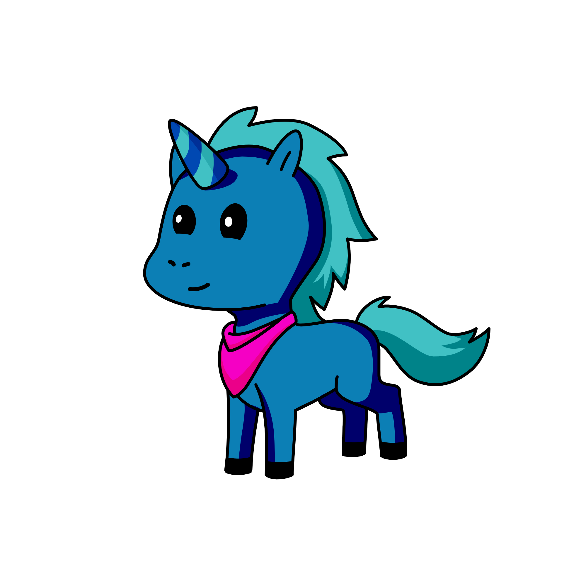 the blue unicorn, the unicorn