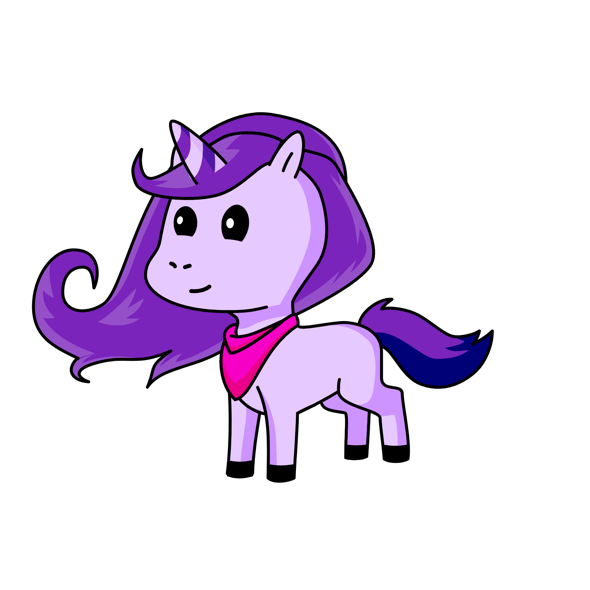 the violet unicorn, the unicorn