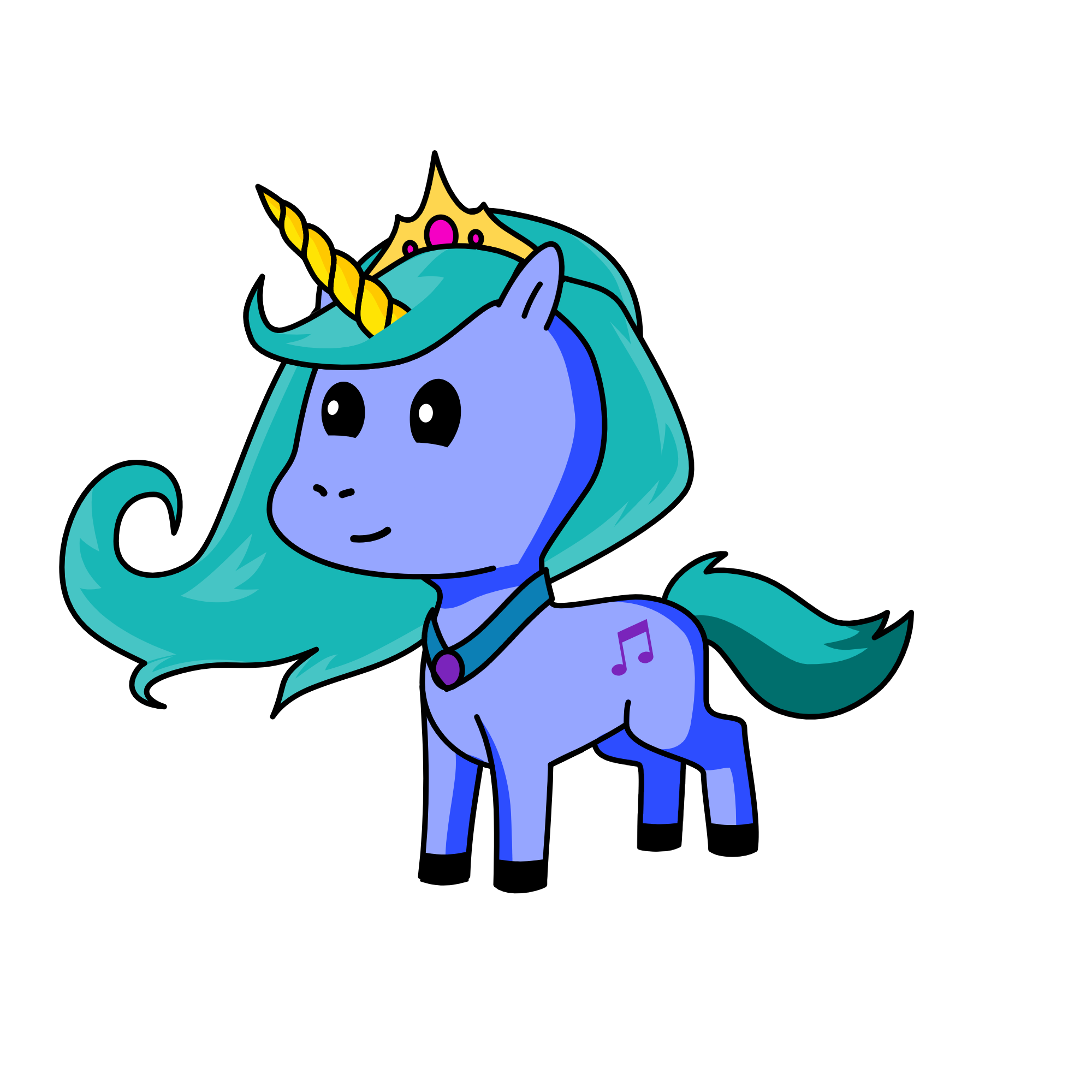 Moonlight, the unicorn