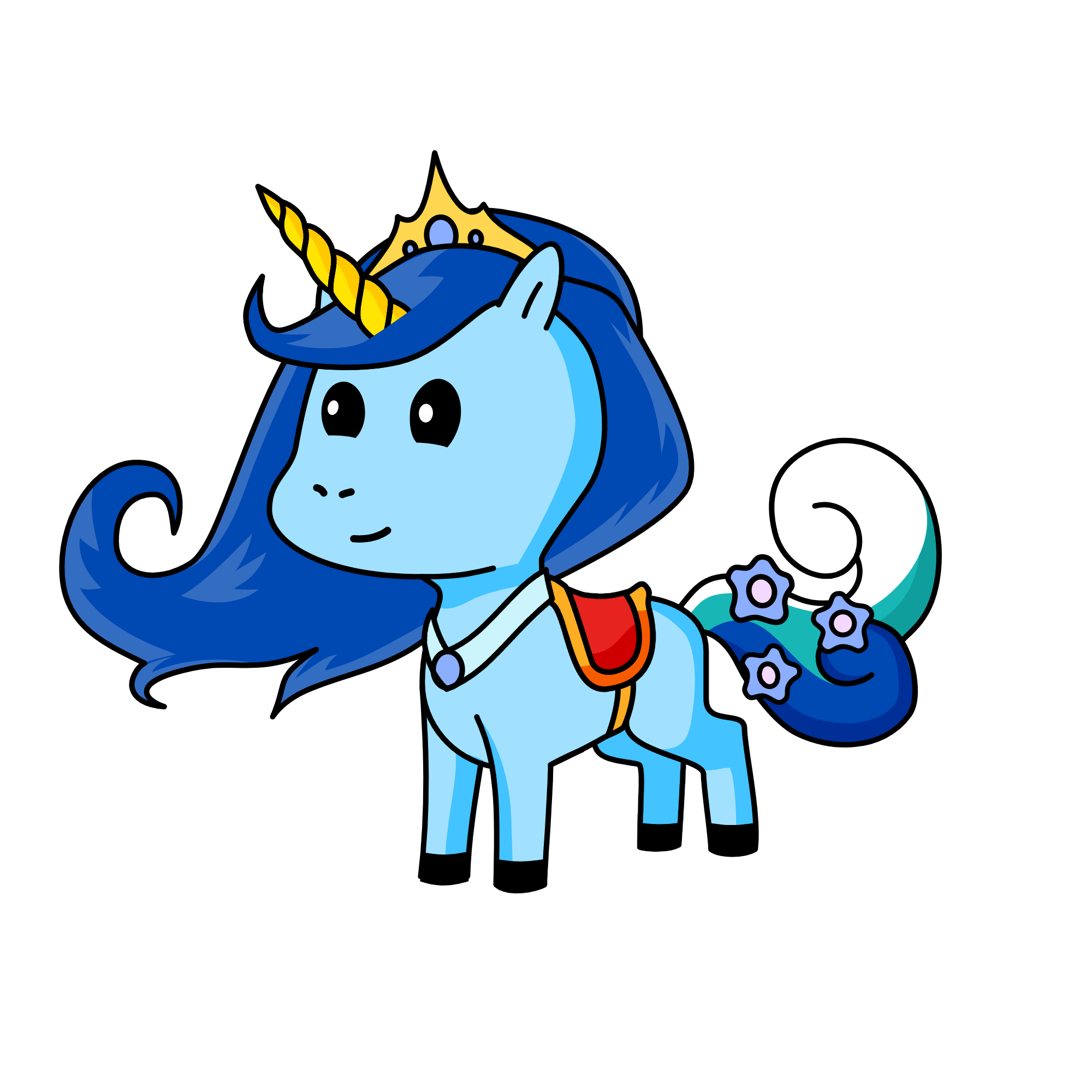 Princess Odette, the unicorn