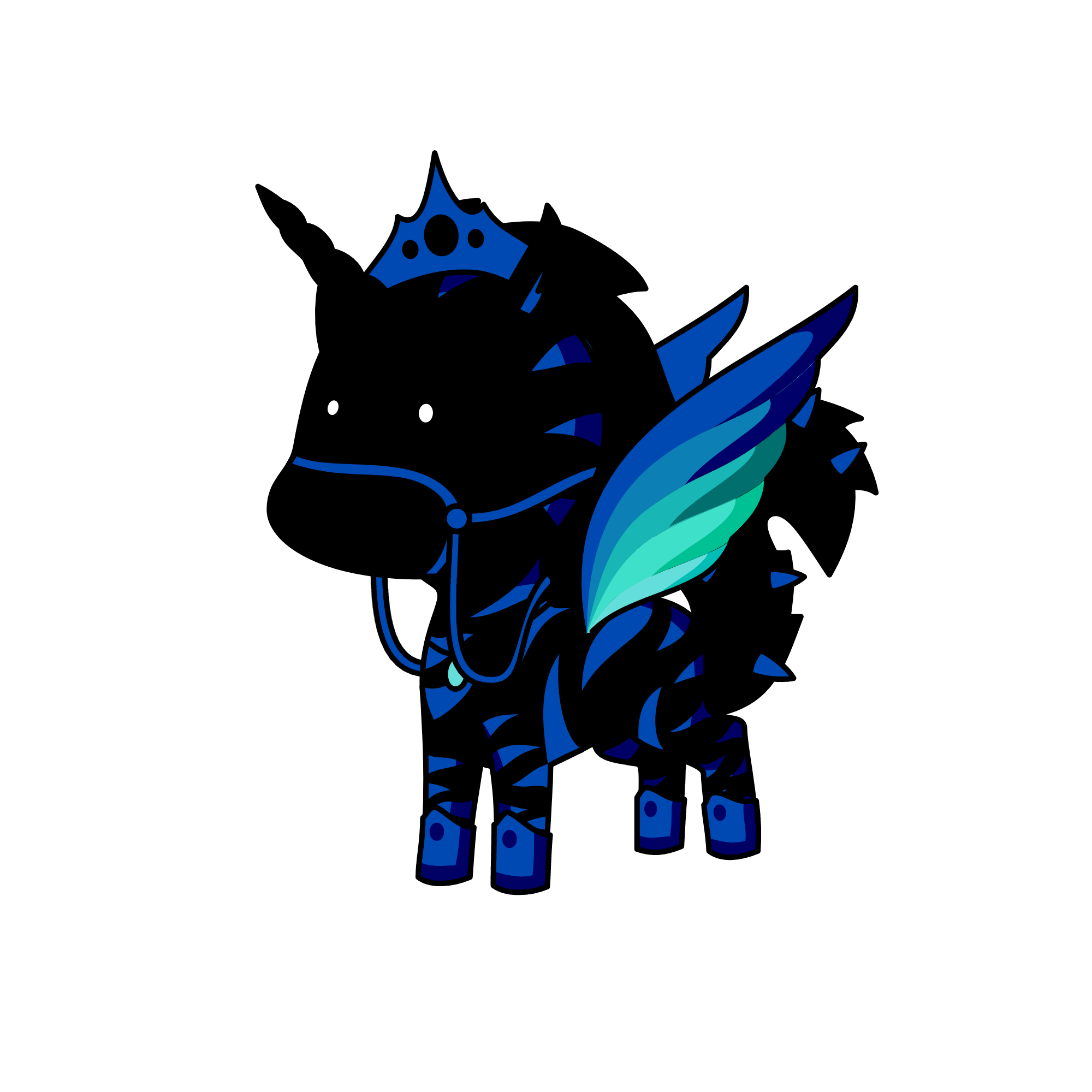 THE BLUE REAPER, the unicorn