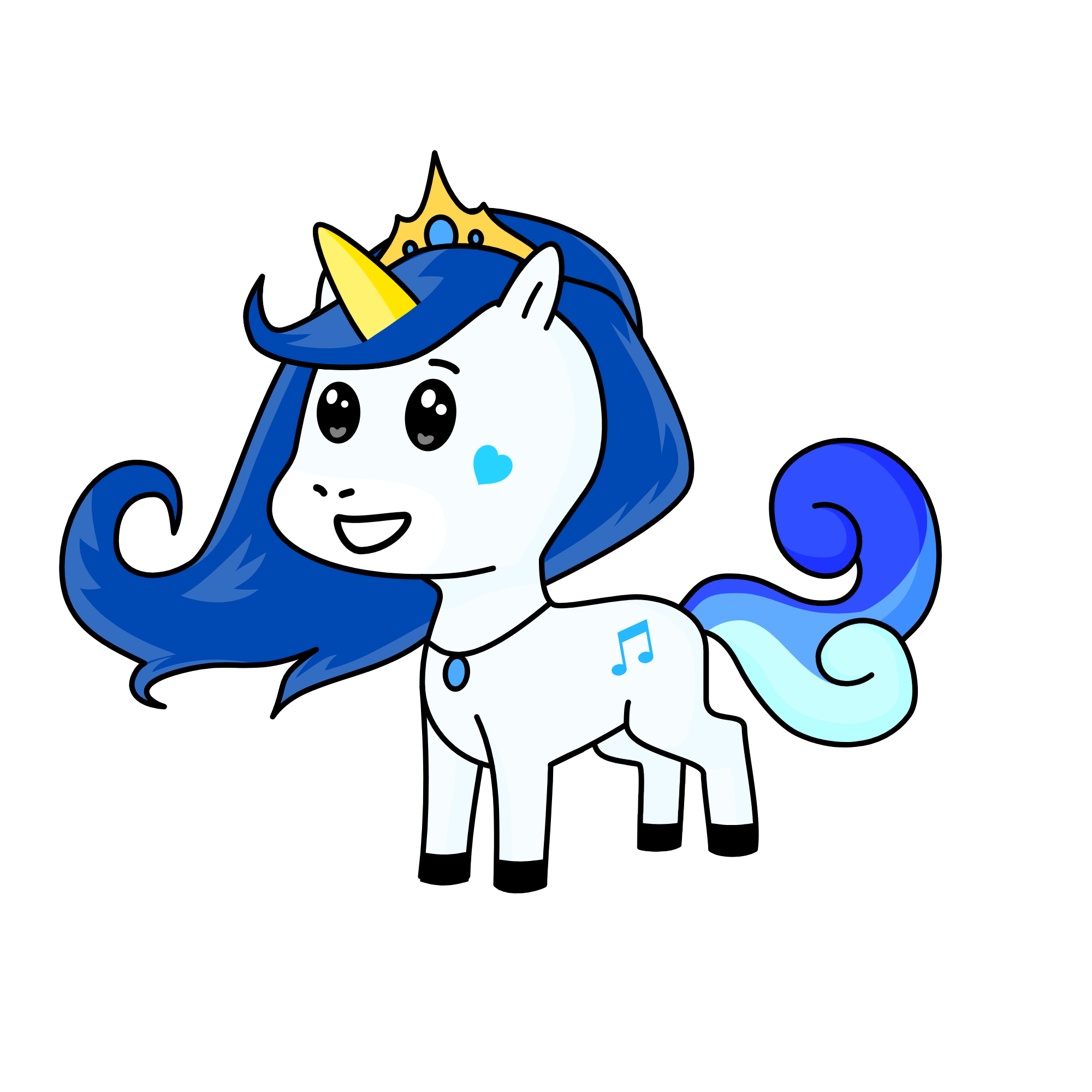 Queen Cloumelia, the unicorn
