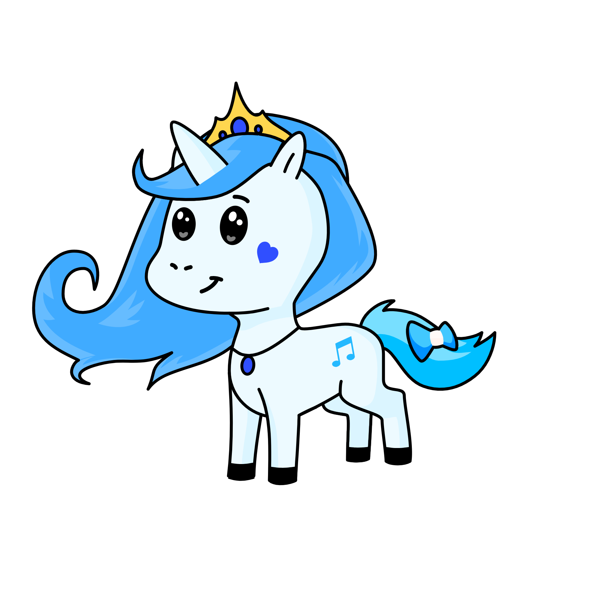 Queen Frosta, the unicorn