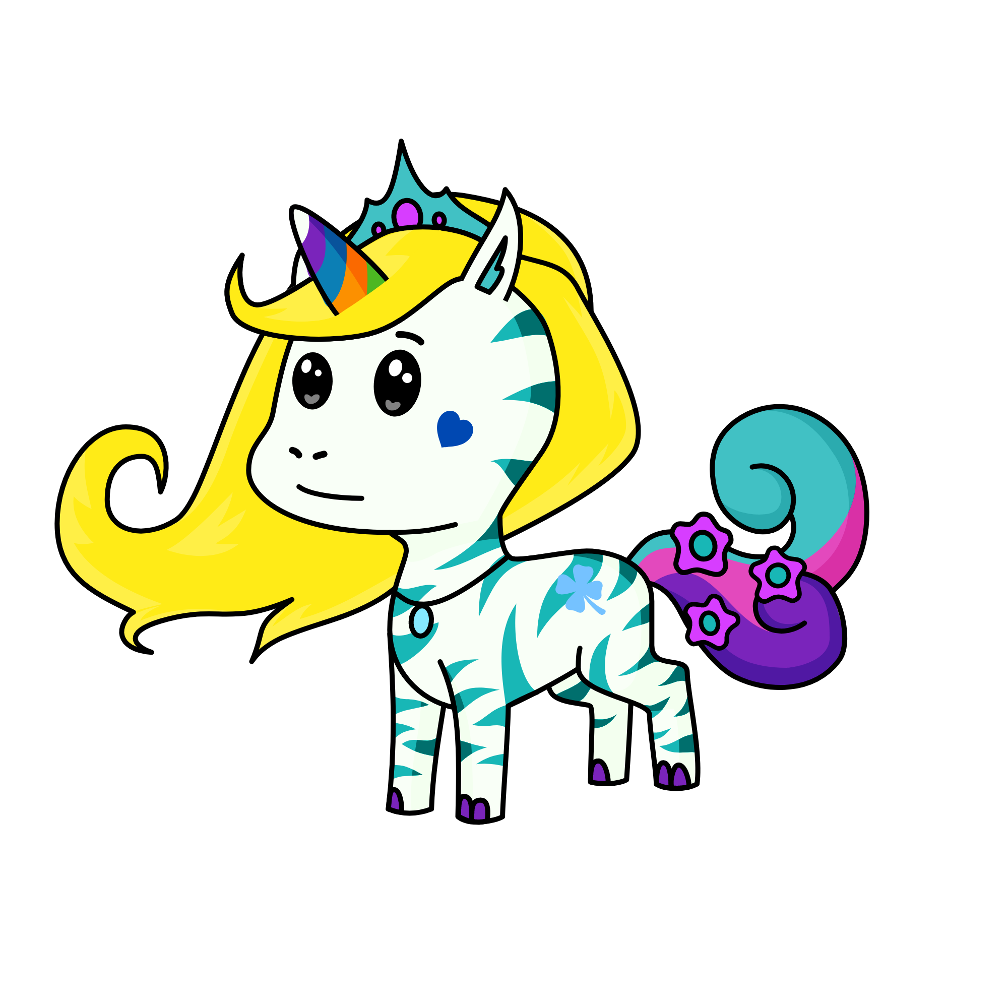 Princess Emerald, the unicorn