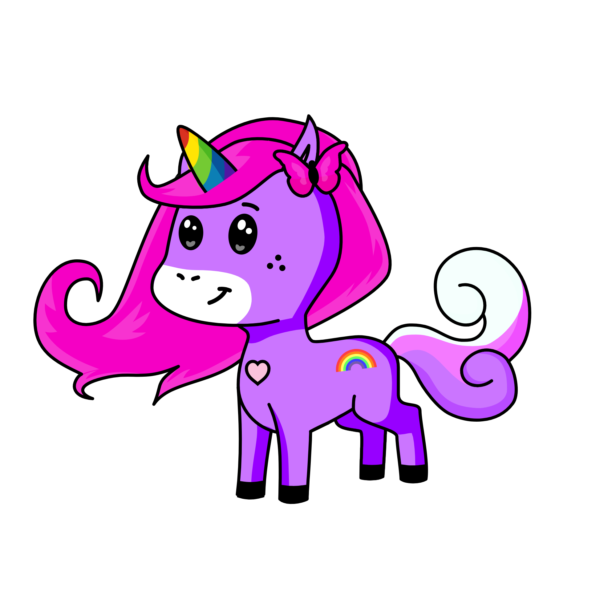Glitzie, the unicorn