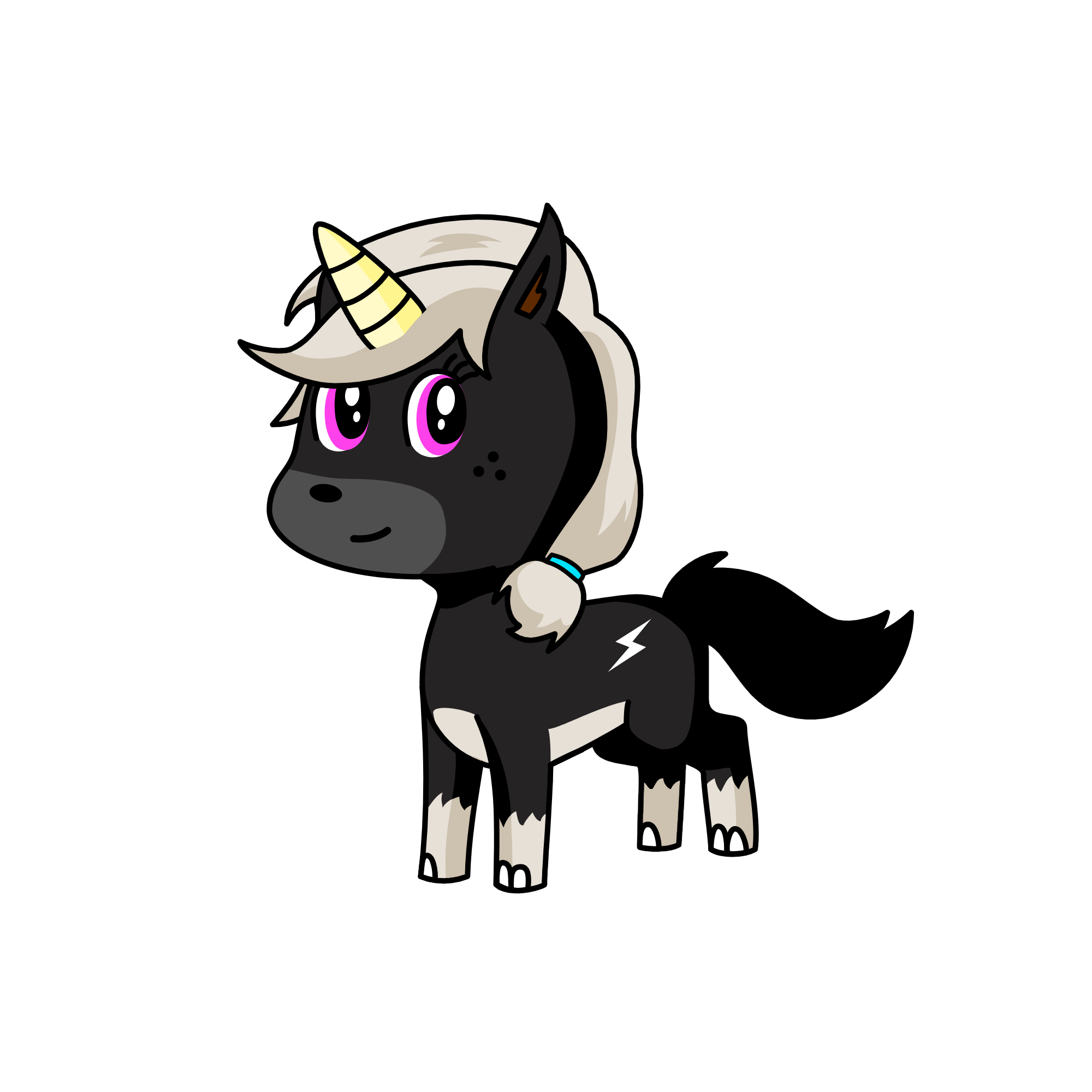 Moonlight, the unicorn
